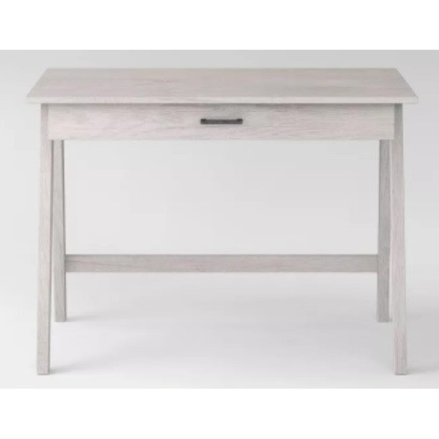 Paulo Wood Writing Desk with Drawer Project 62 AptDeco