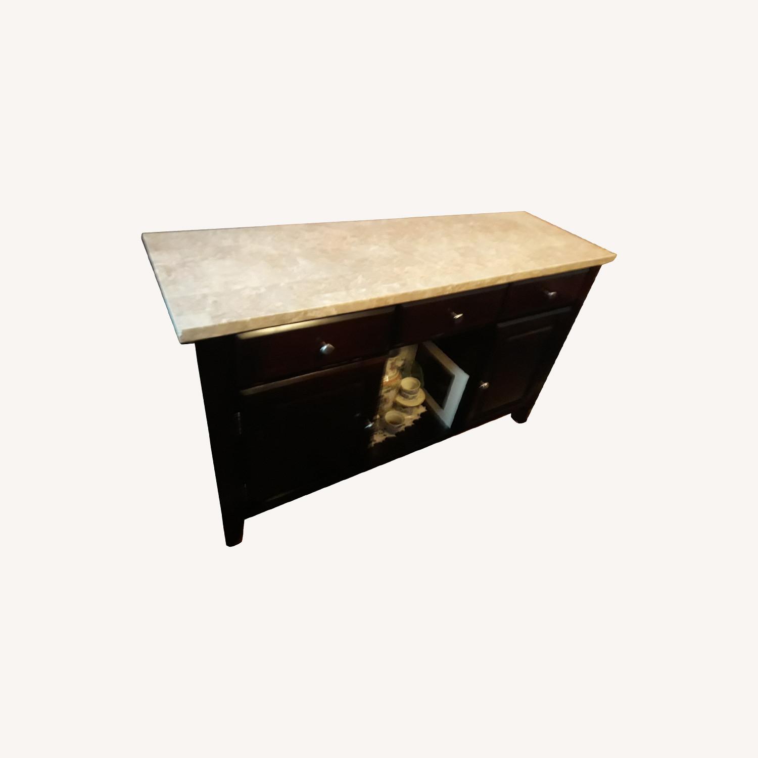 Bob's Discount Furniture Marble Sideboard AptDeco
