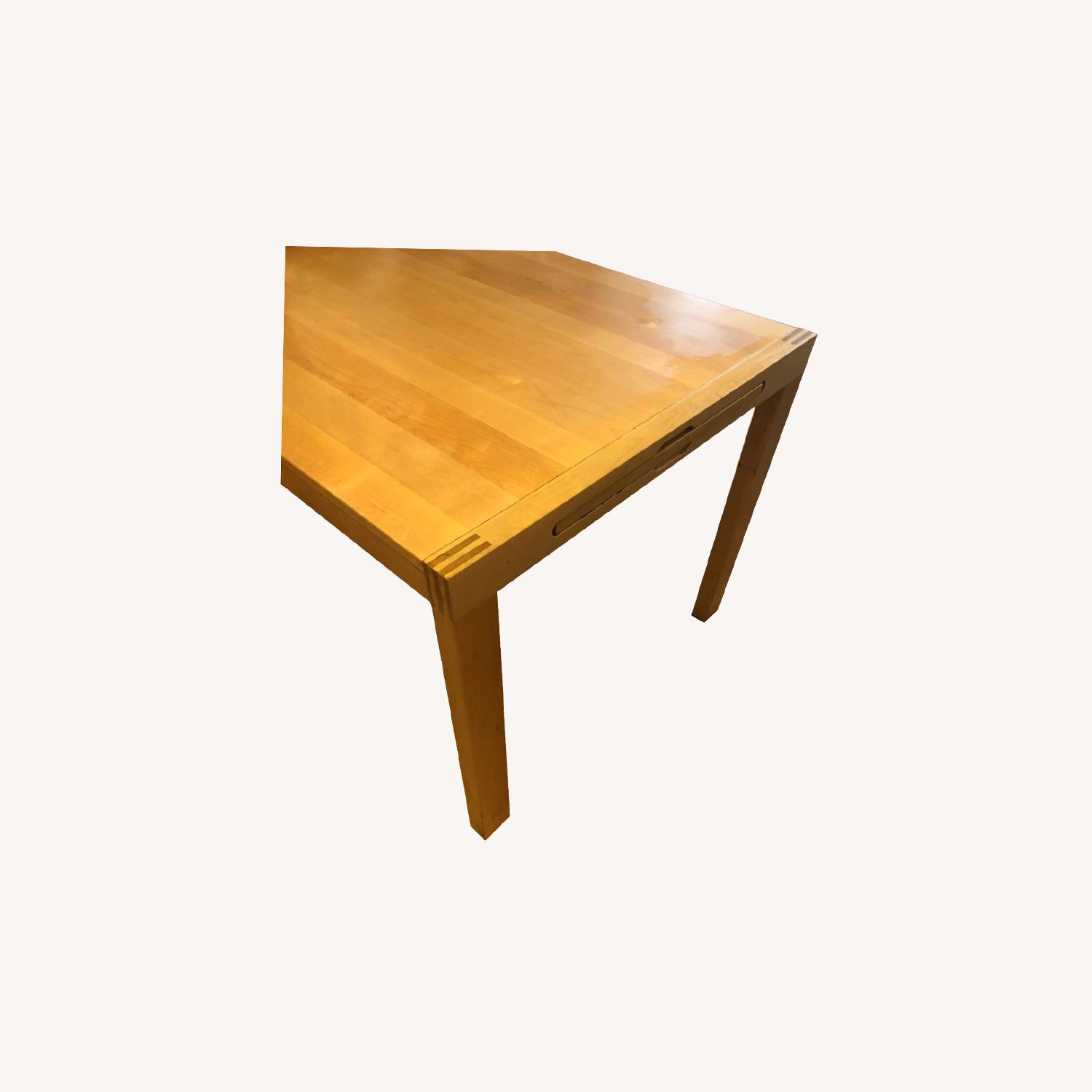 IKEA Wood Table with Extension AptDeco