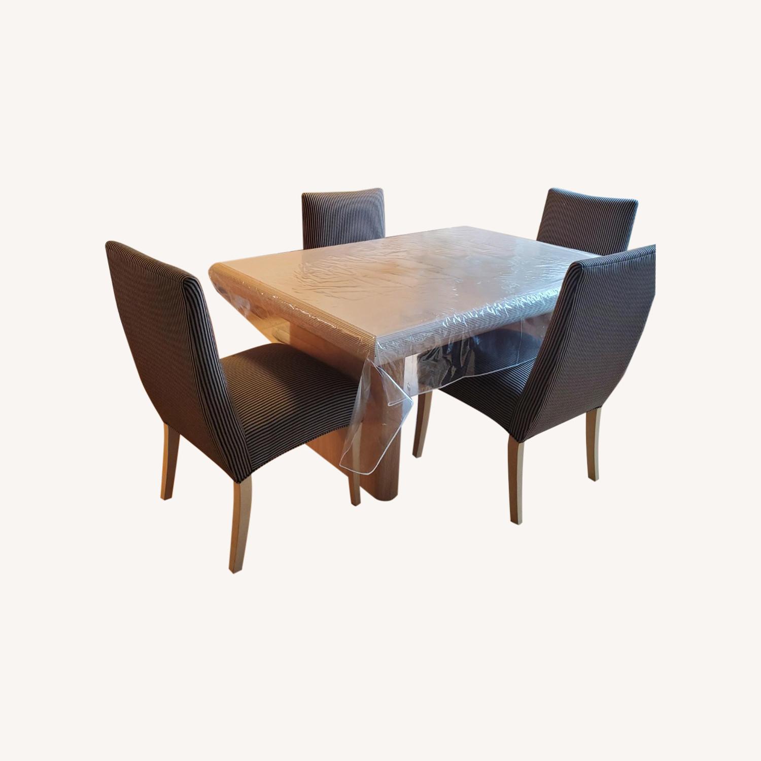 Extendable Dining Table and 4 Chairs - AptDeco
