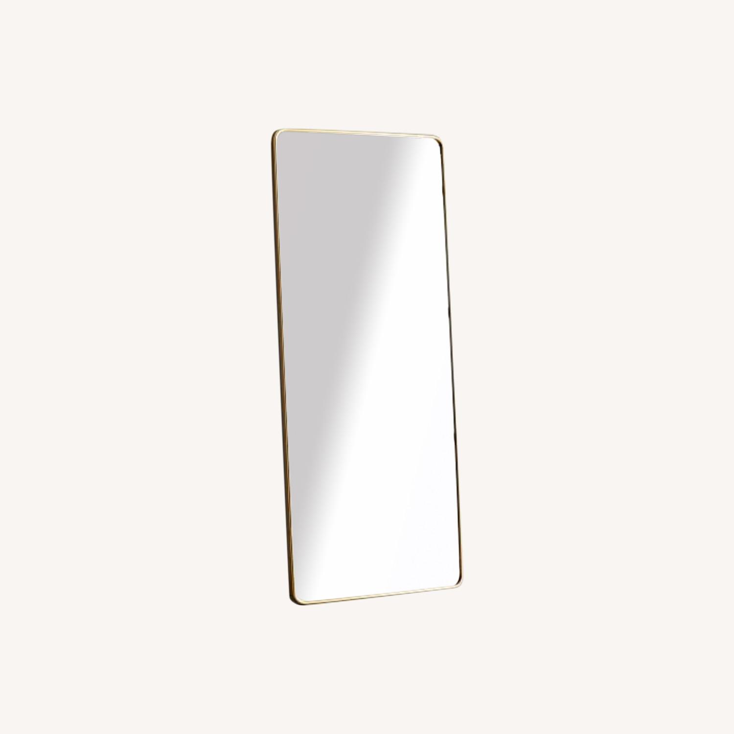West Elm Modern Streamline Rounded Edge Mirror AptDeco