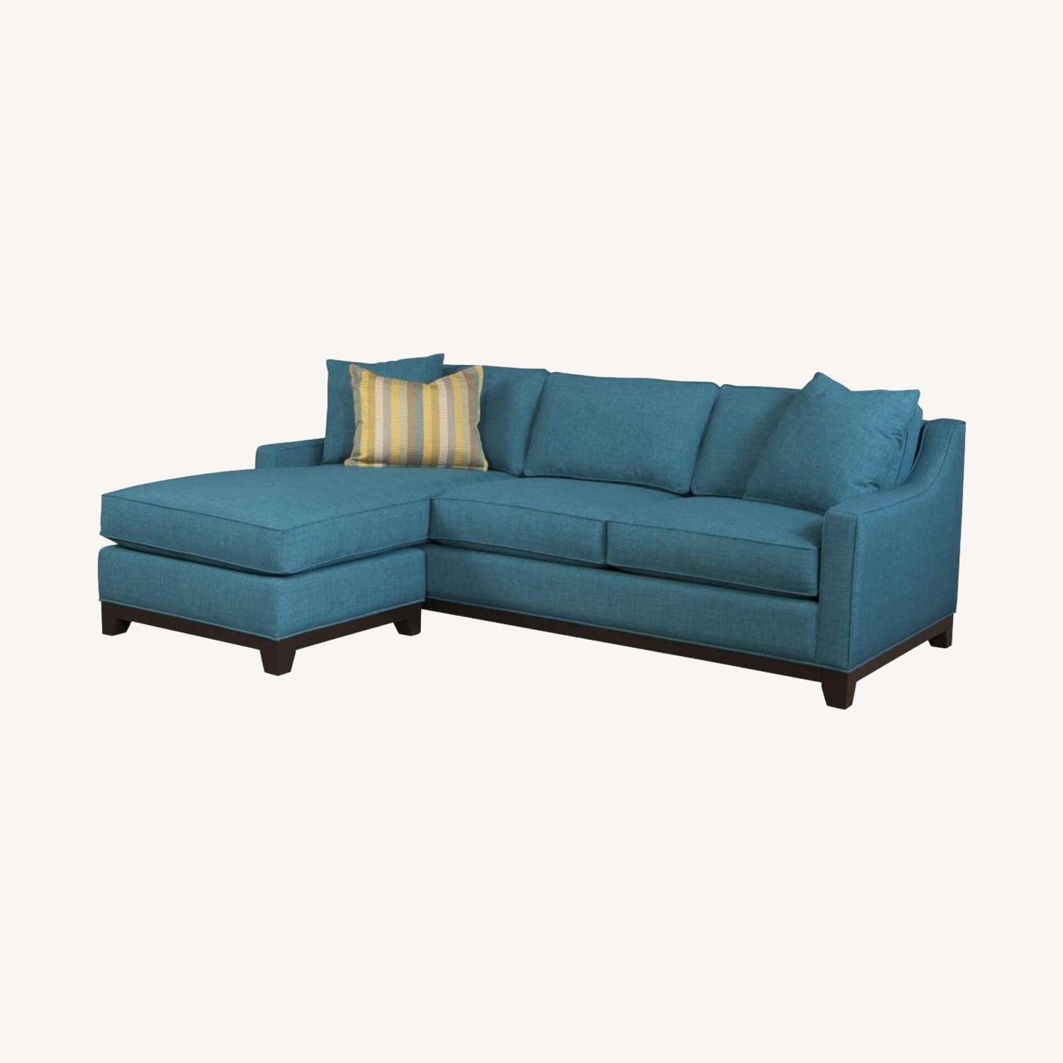 Macy's Teal Sectional (Jonathan Louis Furniture) AptDeco