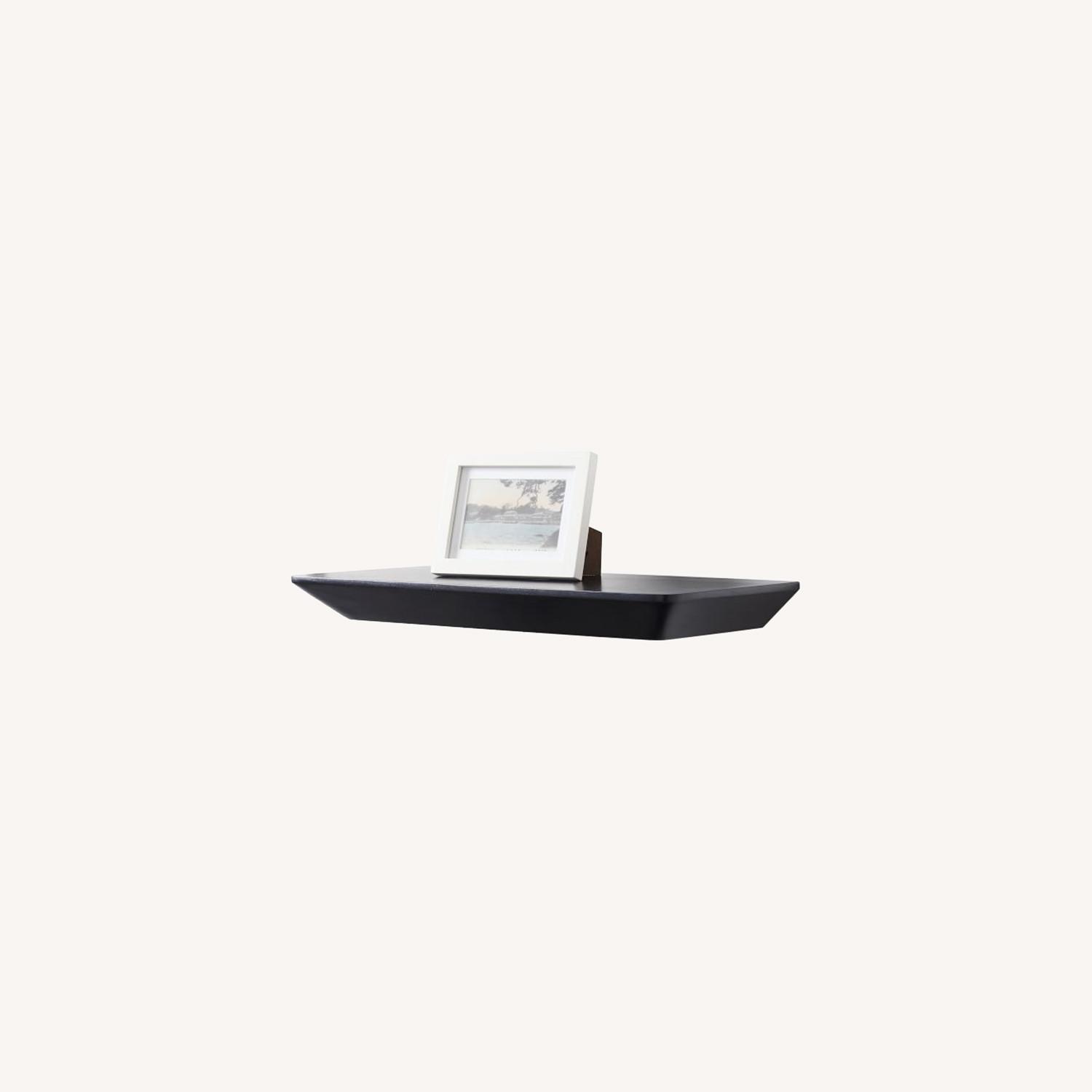 West Elm Slim Floating Shelves, Black, 2' - image-0