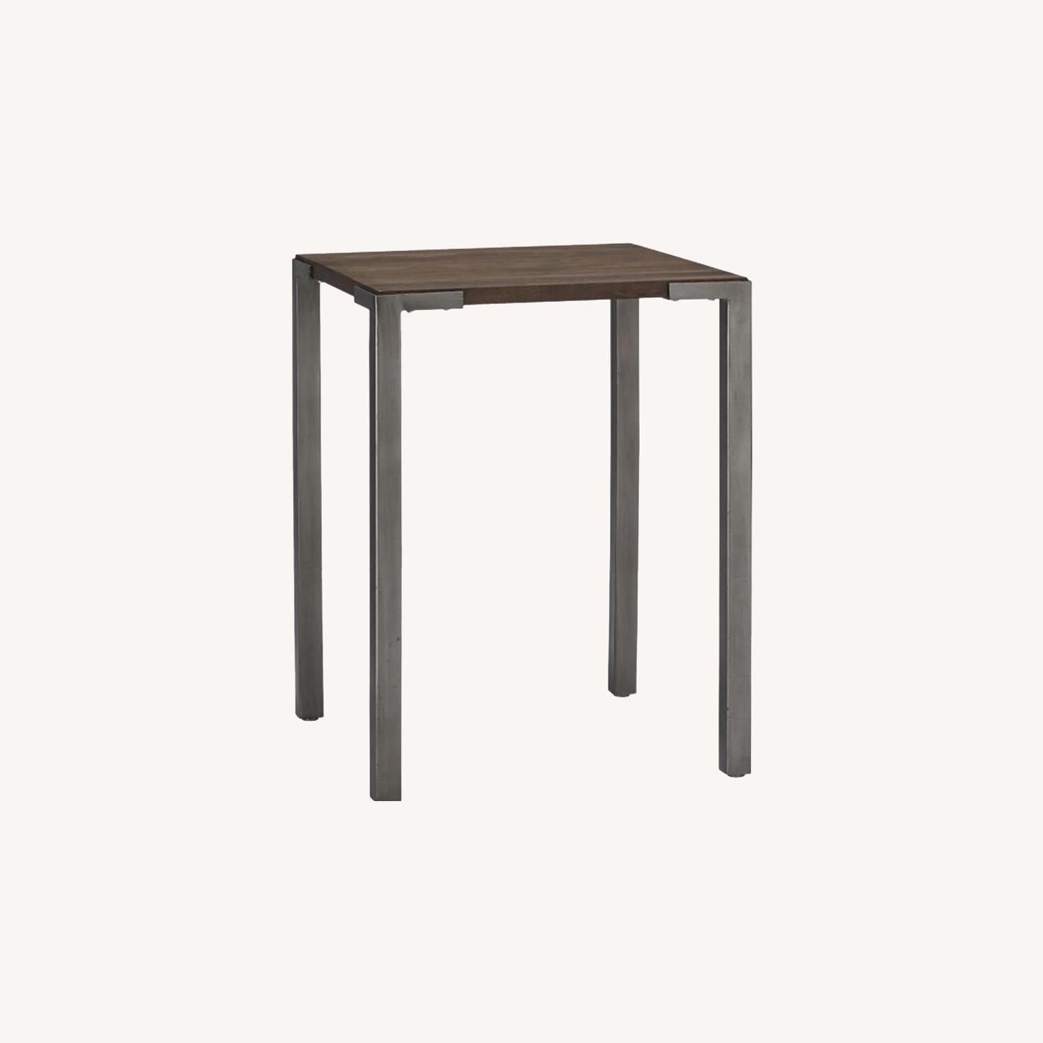 CB2 Stilt Square High Dining Table AptDeco