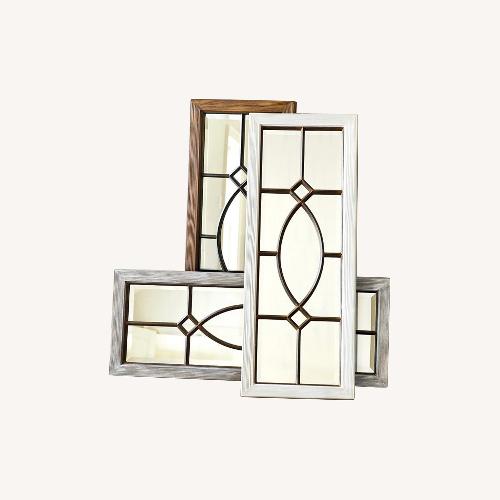 Used Ballard Designs Wood Garden District Mirror for sale on AptDeco