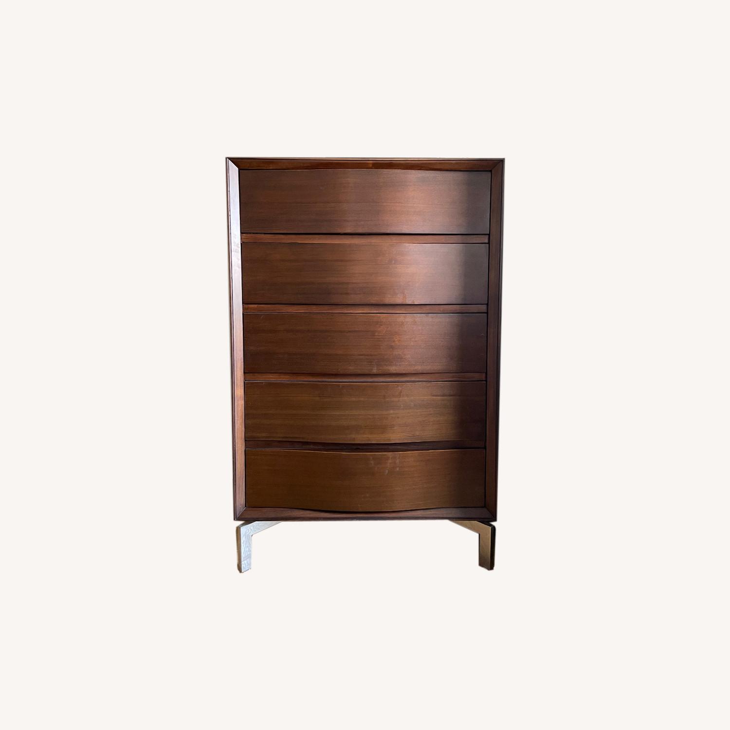 Mitchell Gold + Bob Williams Tall Dresser Walnut - AptDeco Mitchell Gold + Bob Williams Tall Dresser Walnut - AptDeco