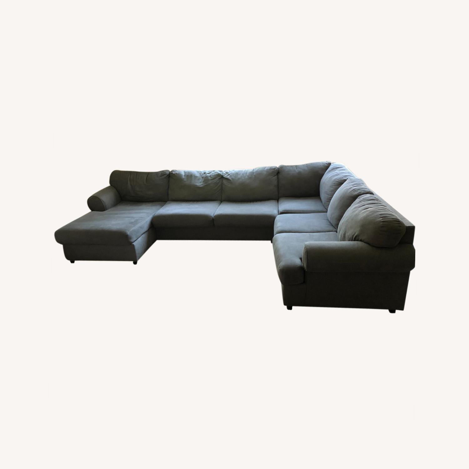 Ashley Furniture LShaped Left Facing Upholstered Sofa AptDeco