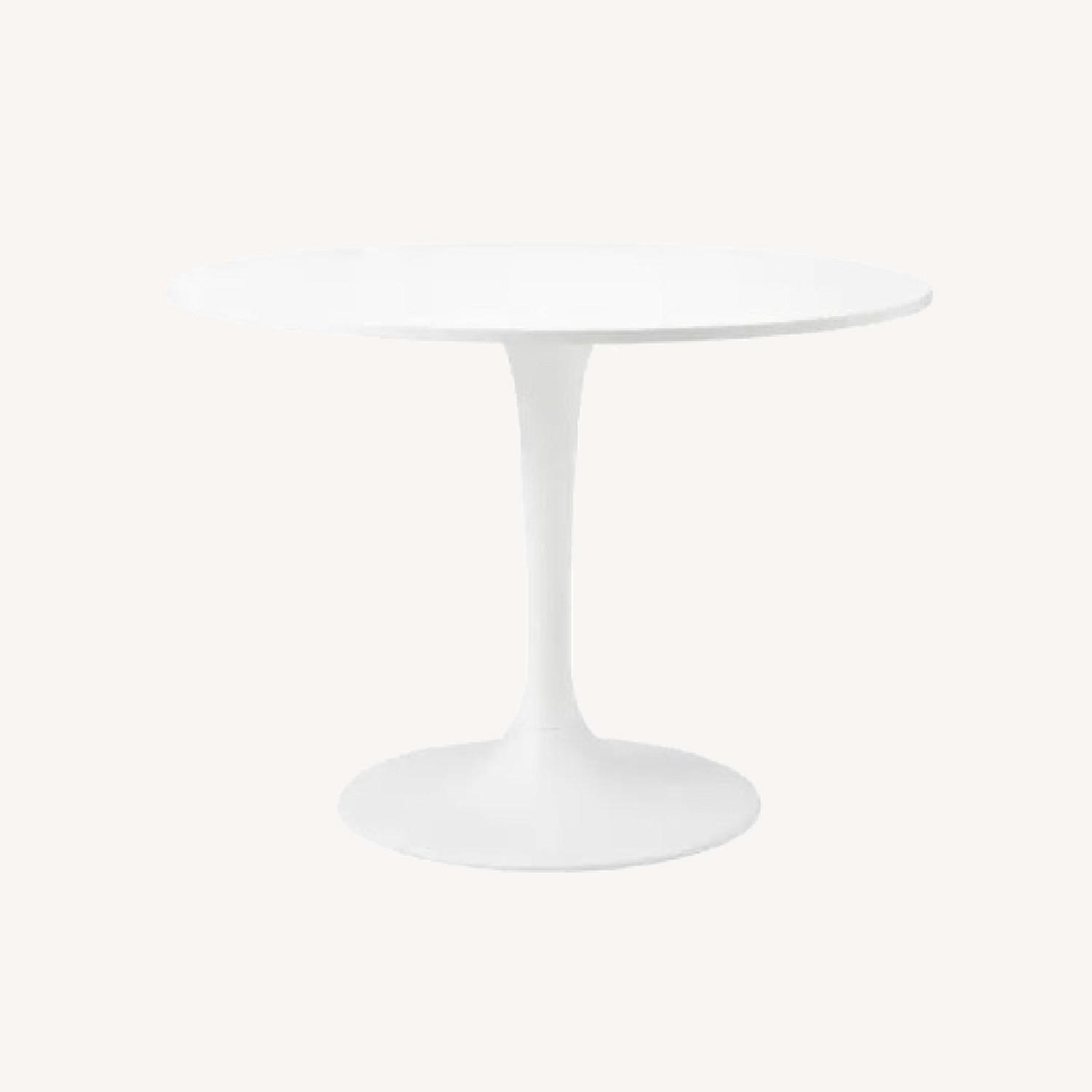 IKEA Docksta White Round Dining Table AptDeco