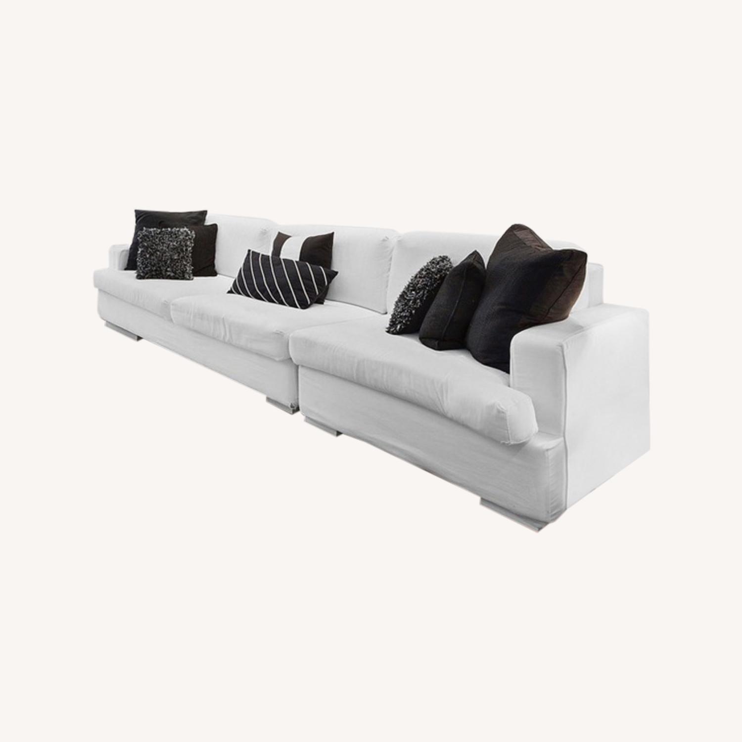 Cyrus Company 3 Seater Sofa Bed + 1 Ottoman Twin Bed - image-0
