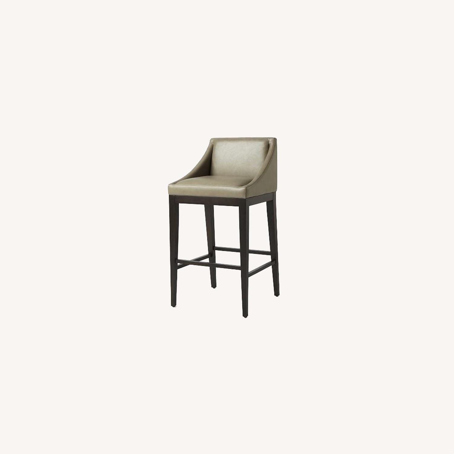 West Elm Leather Counter Stools AptDeco