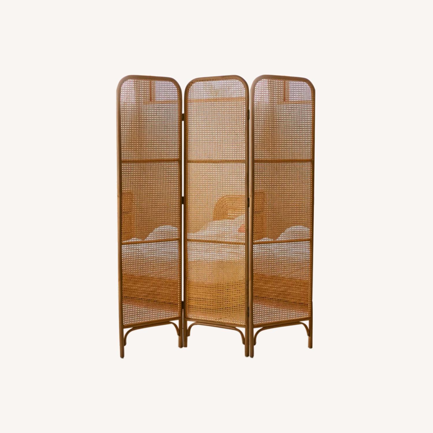 Urban Outfitters Ria Wicker Room Divider AptDeco