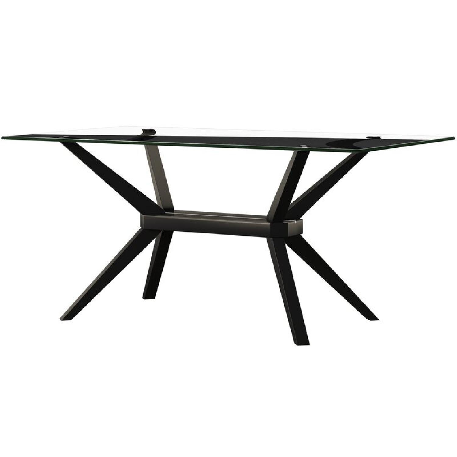Mercury Row Glass Trestle Dining Table - image-6