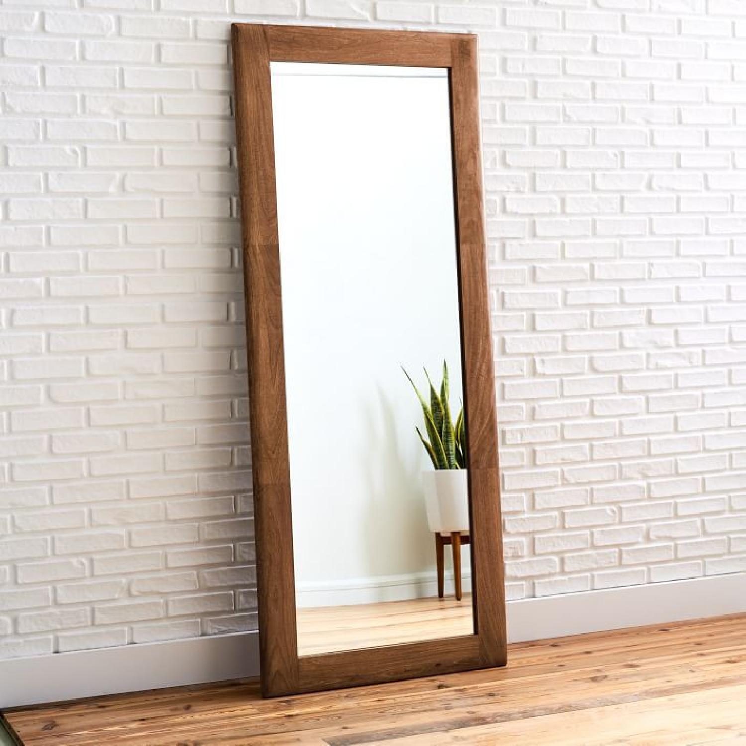 West Elm Distressed Floor Standing Mirror - image-6