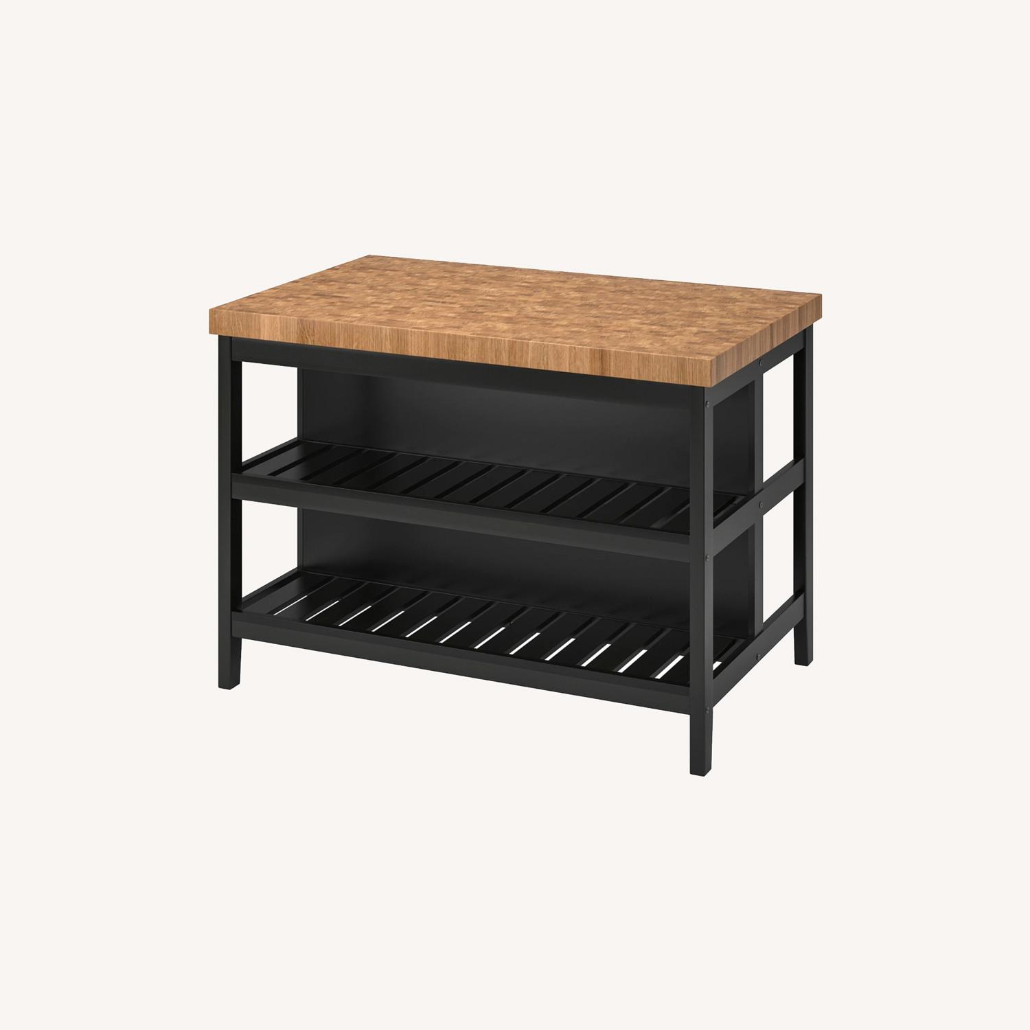 IKEA Vadholma Kitchen Island with Bar Stools - image-0