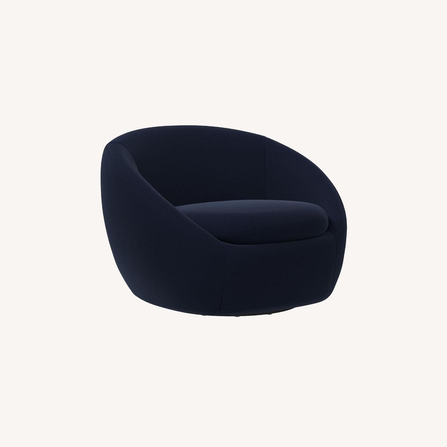 West Elm Cozy Swivel Chair Set AptDeco