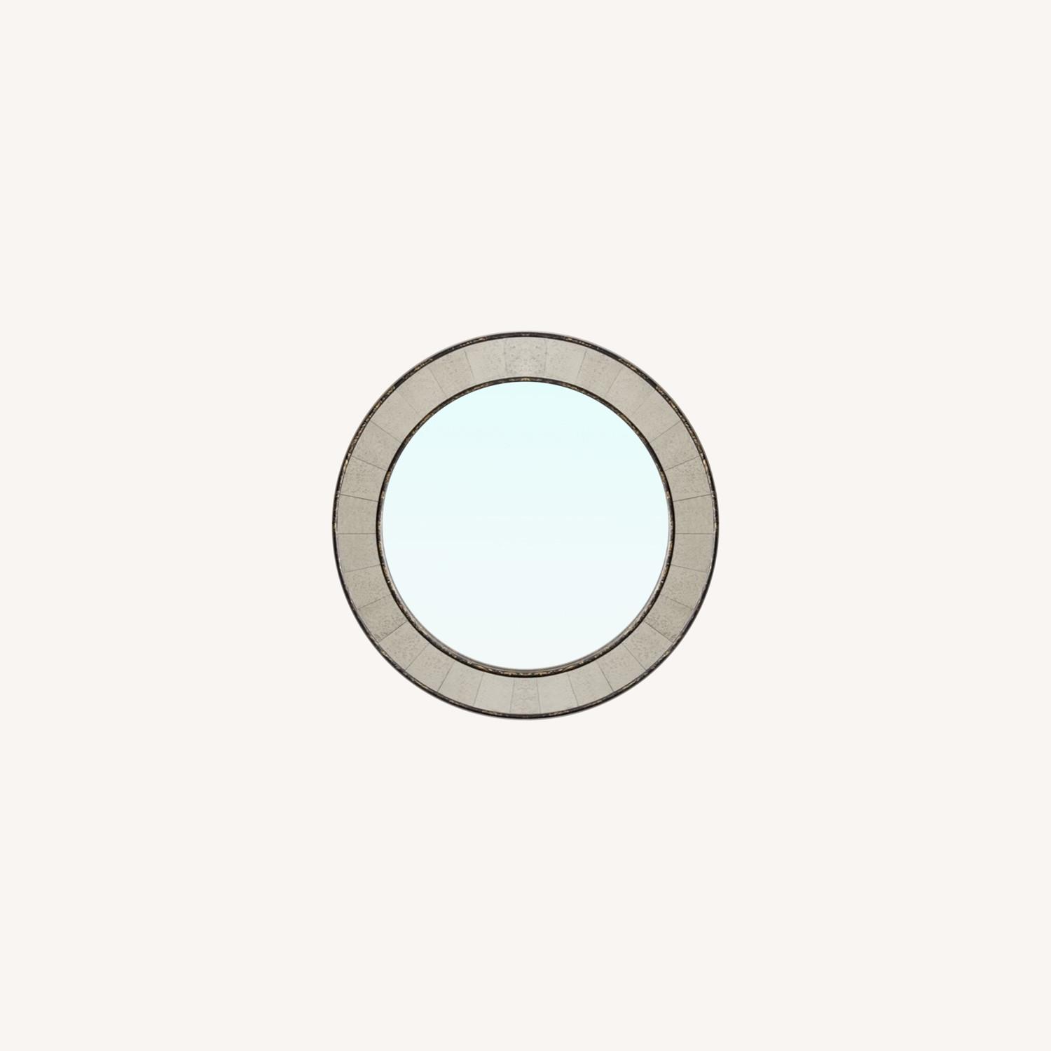 West Elm Antique Tiled Round Mirror - image-0