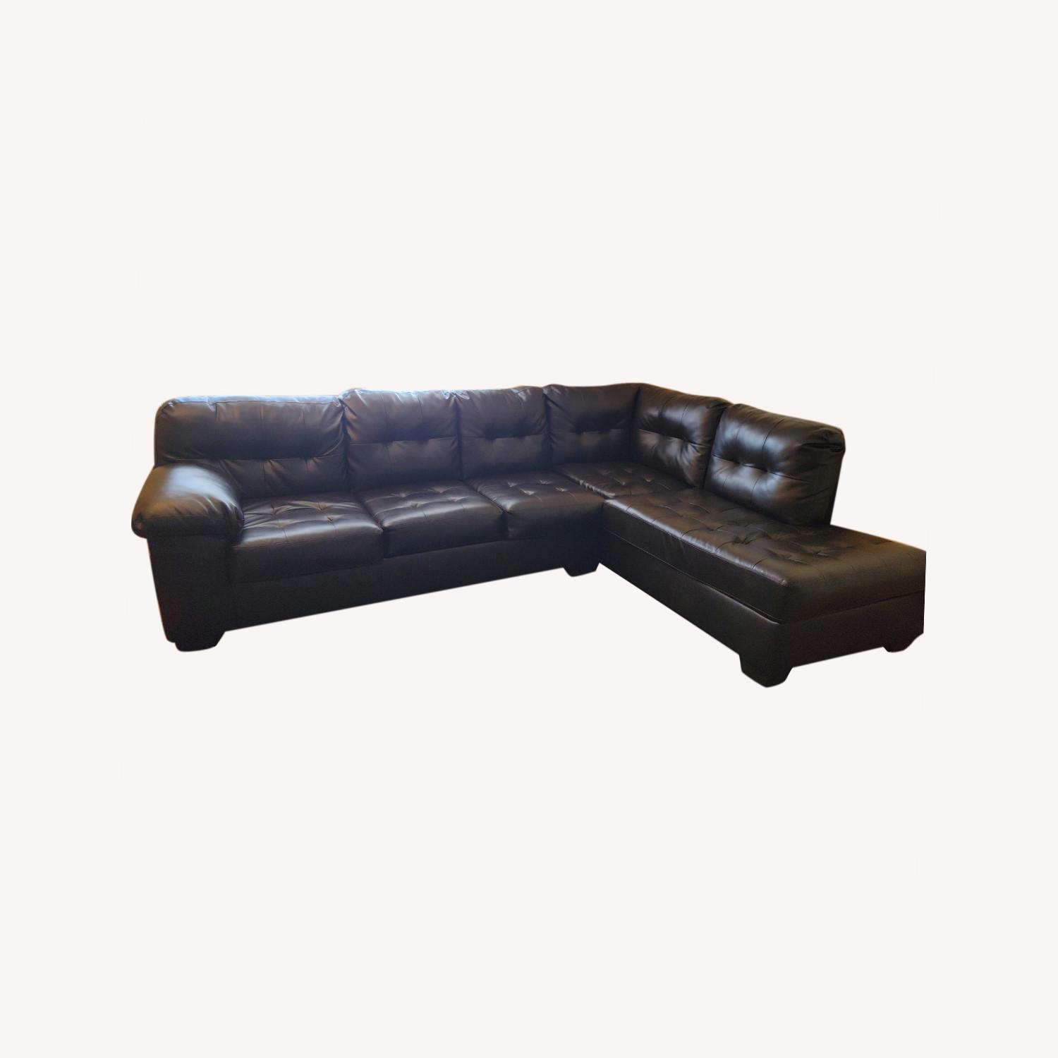 Raymour & Flanigan 2 PC sectional Sofa - AptDeco