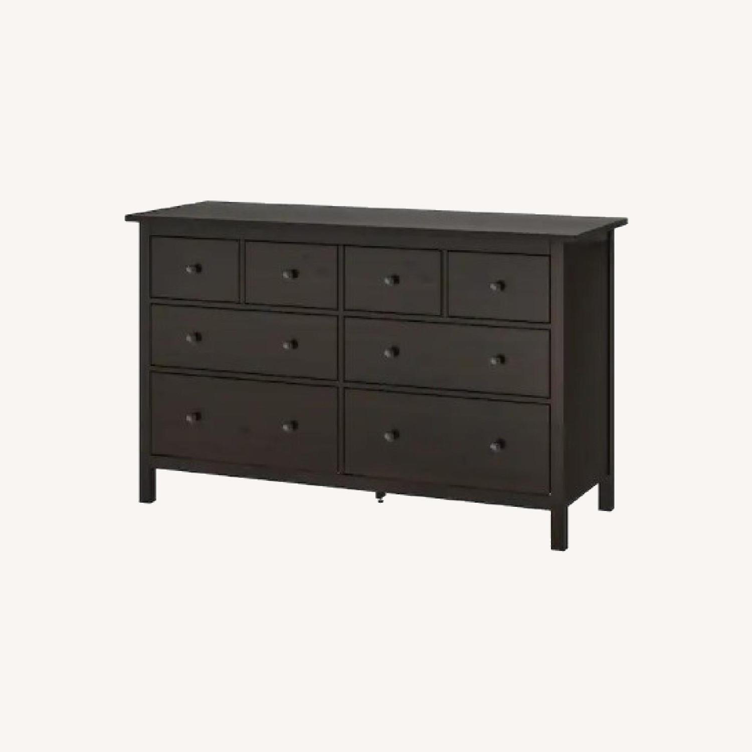 IKEA Hemnes 8-Drawer Dresser Black/Brown - AptDeco