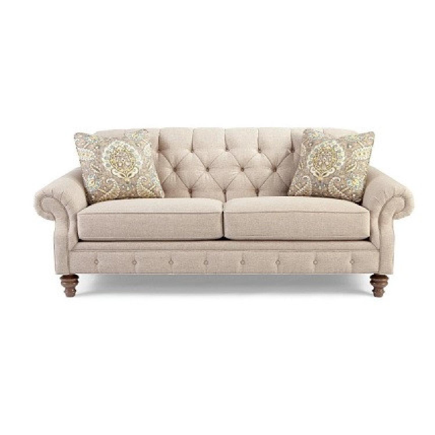 Craftmasters Beige Chesterfield Sofa - image-4