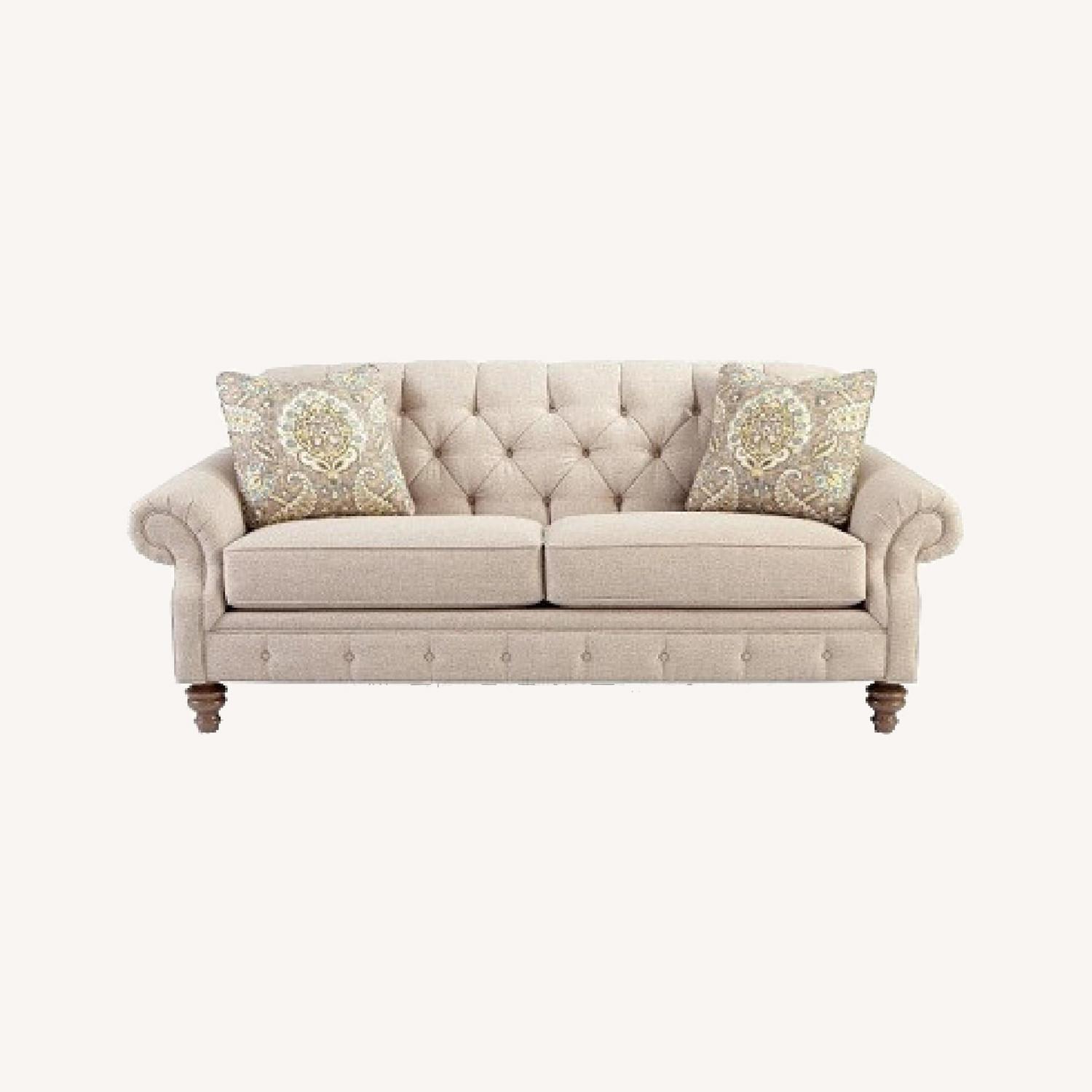 Craftmasters Beige Chesterfield Sofa - image-0