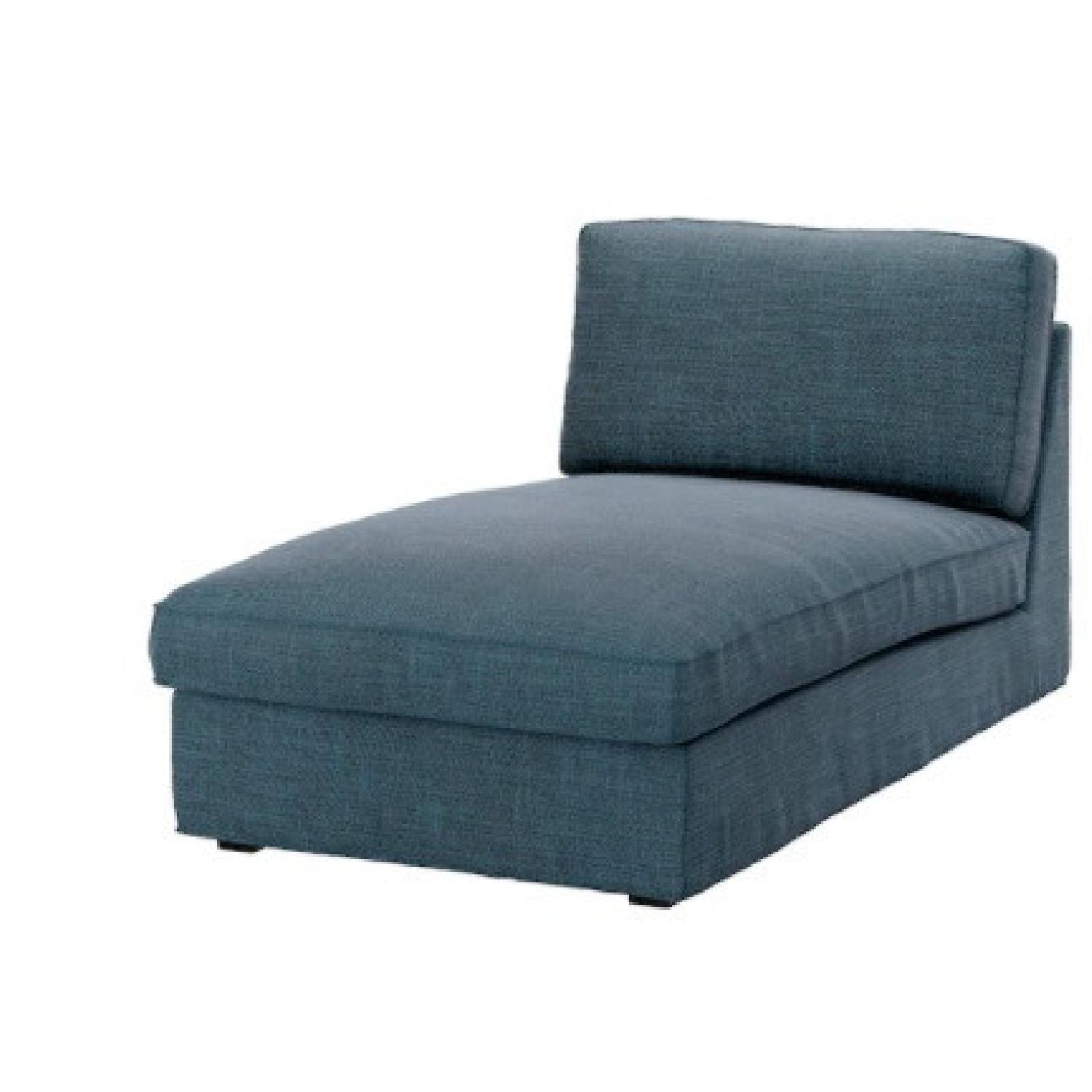 IKEA KIVIK Chaise in Hillared Blue - image-4