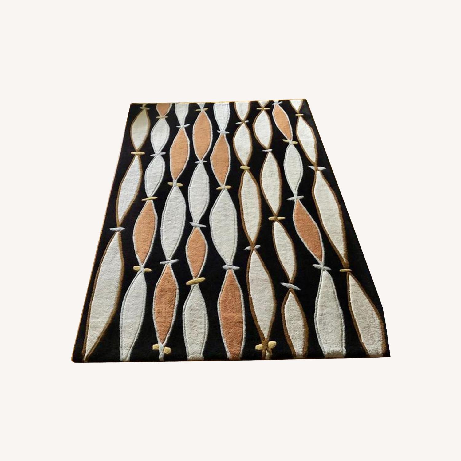 Vintage ABC Carpet & Home Handmade Tribal Wool Rug AptDeco