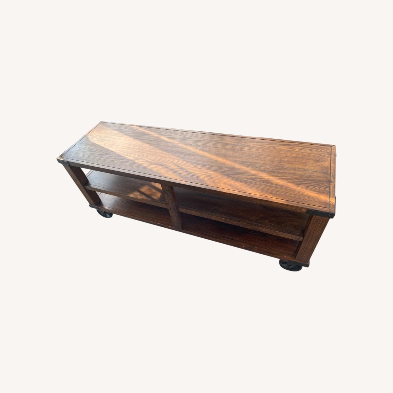 Industrial TV Console, 60", Dark Oak AptDeco