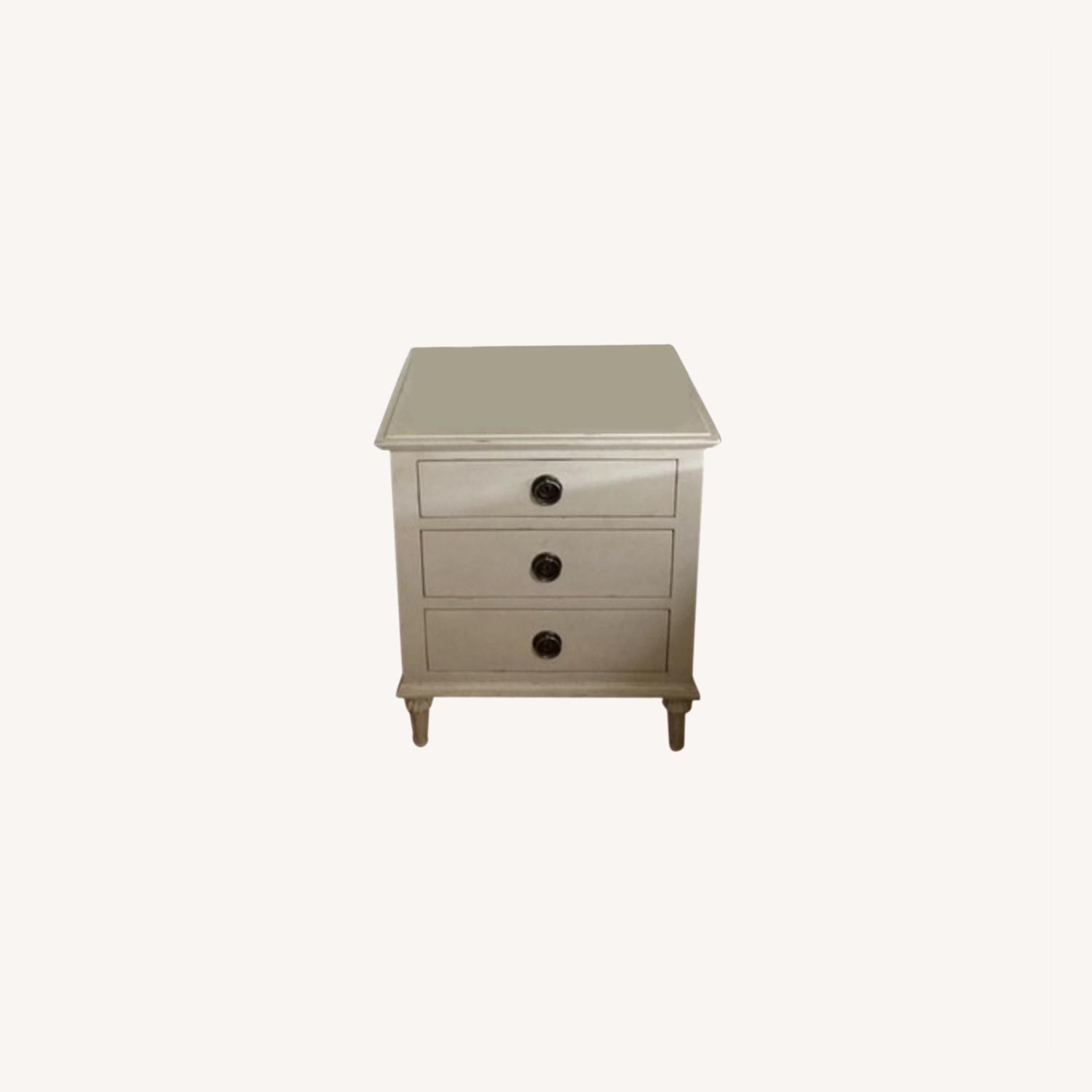 Restoration Hardware White End Tables AptDeco