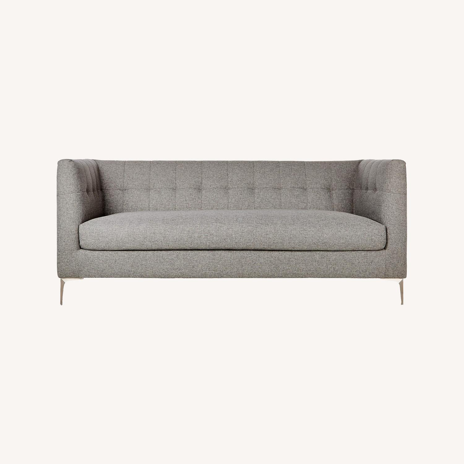 CB2 Holden Grey Tufted Sofa - image-0