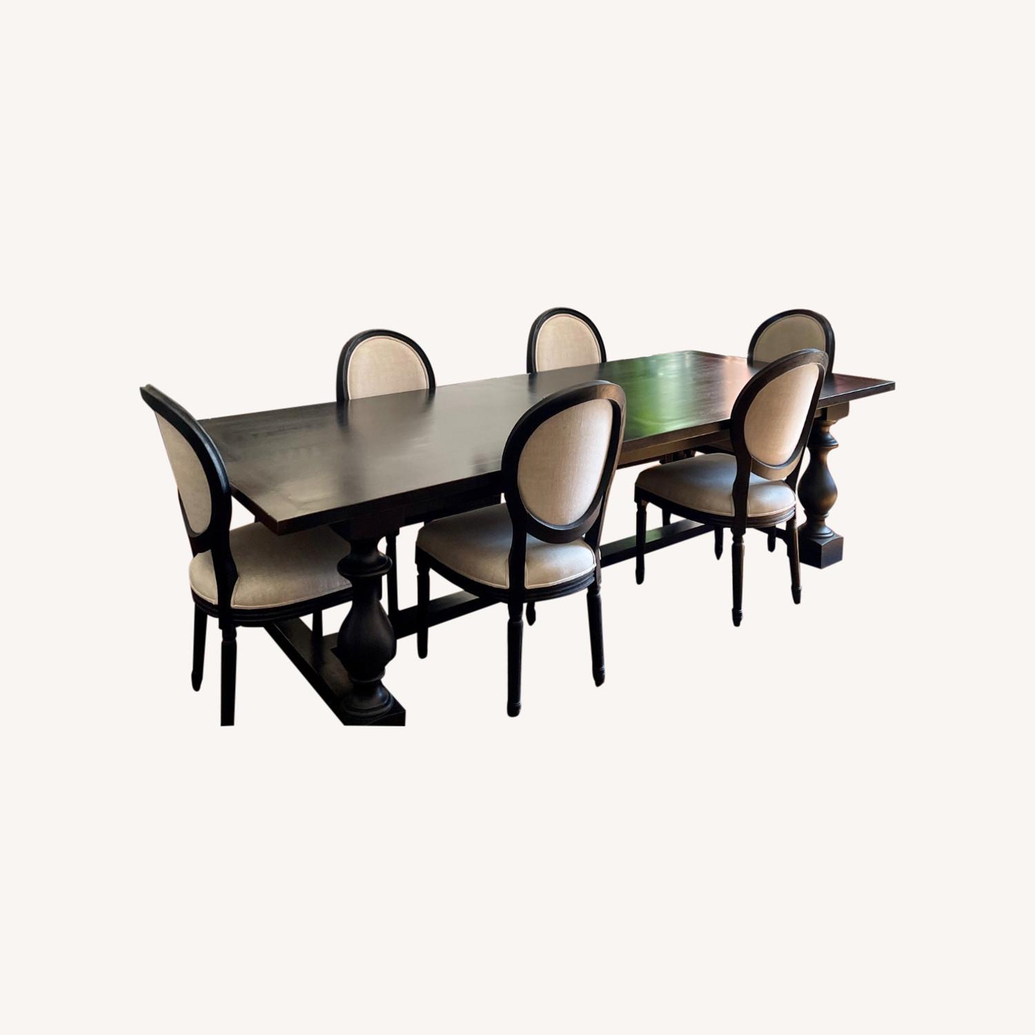Restoration Hardware MONASTERY Dining Table Set AptDeco