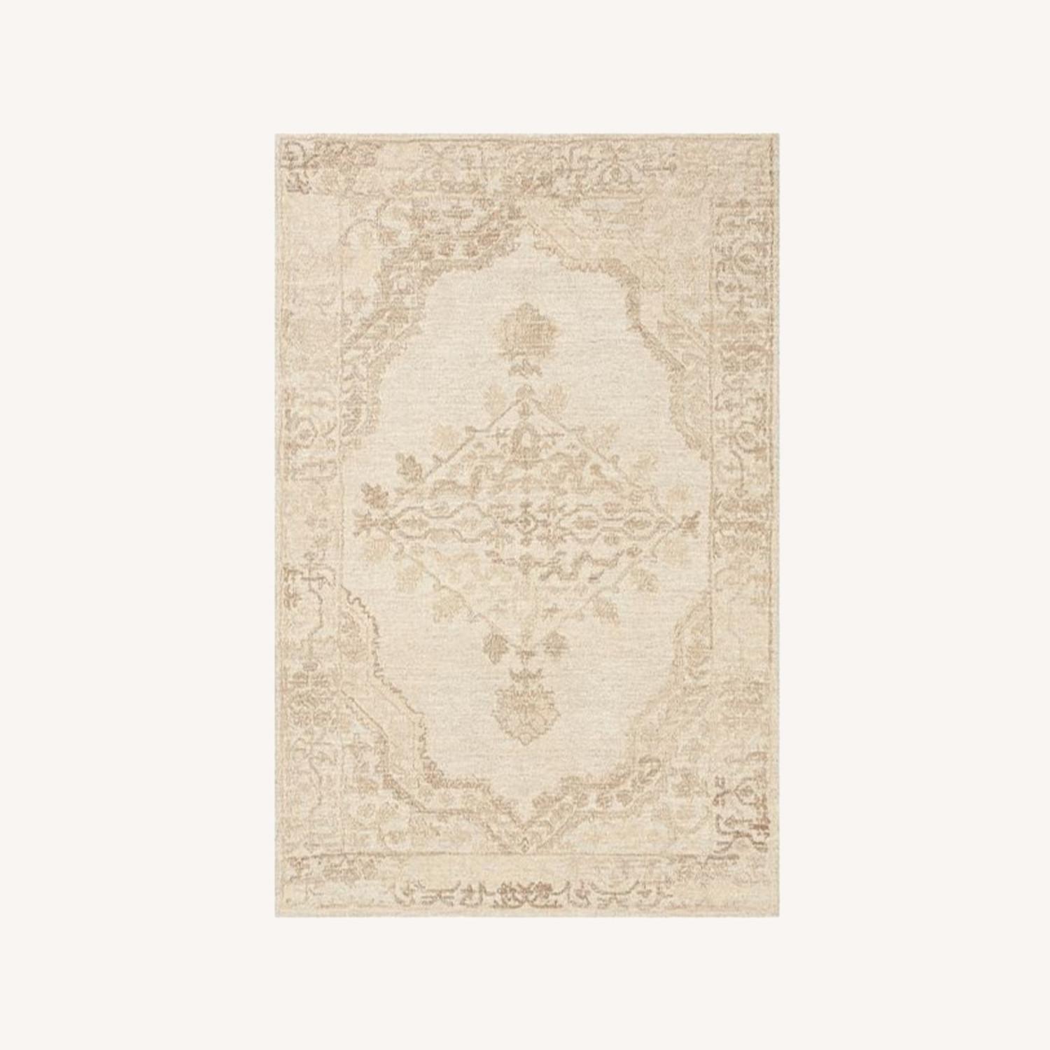 Pottery Barn Kenley Tufted Wool Rug, 3 x 5', Khaki - image-0