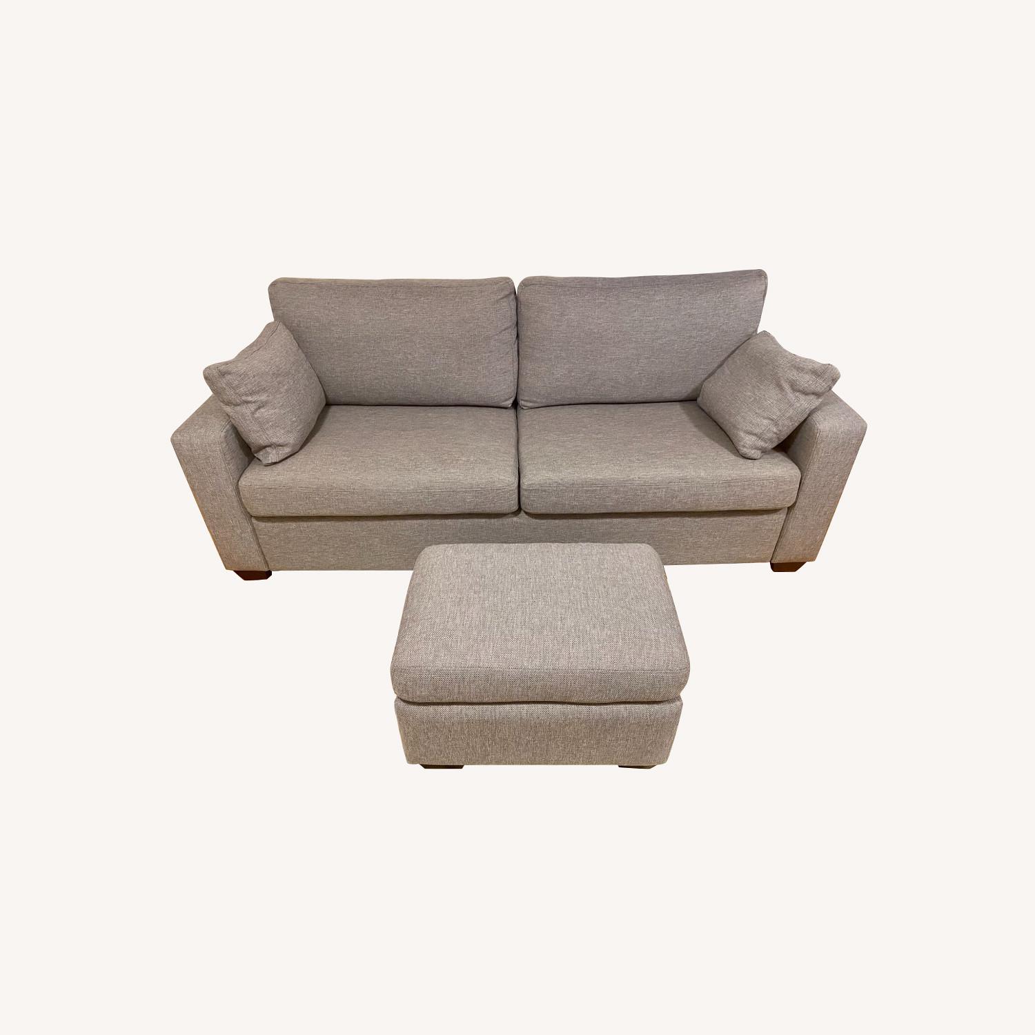 Target Threshold Barnstable Gray Sofa with Ottoman - image-6