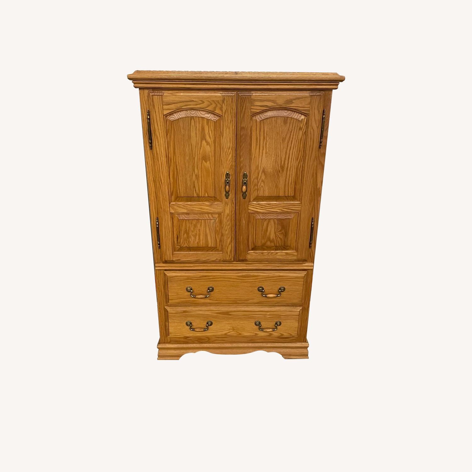 Solid Wood Armoire AptDeco