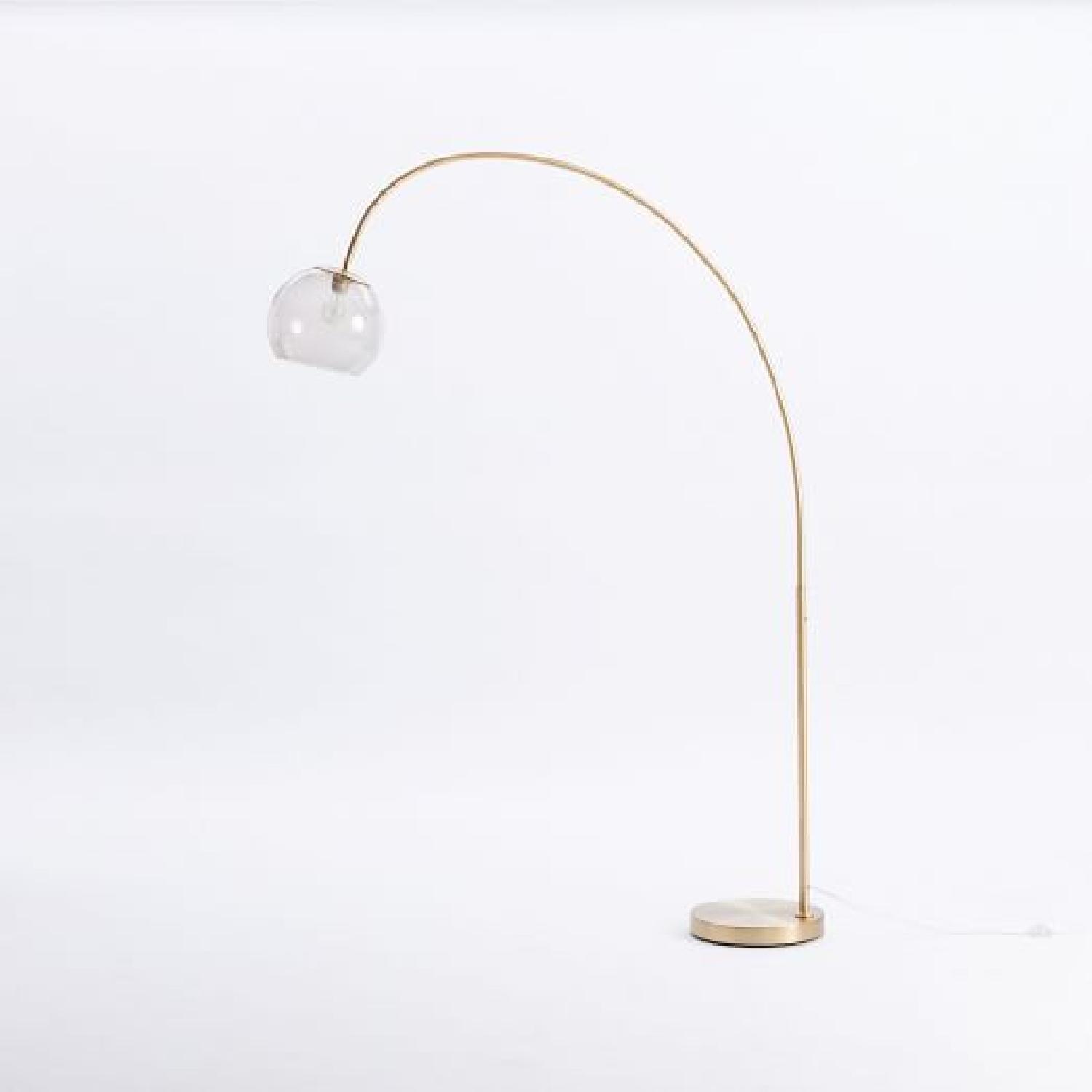 West Elm Overarching Acrylic Shade Floor Lamp - image-4