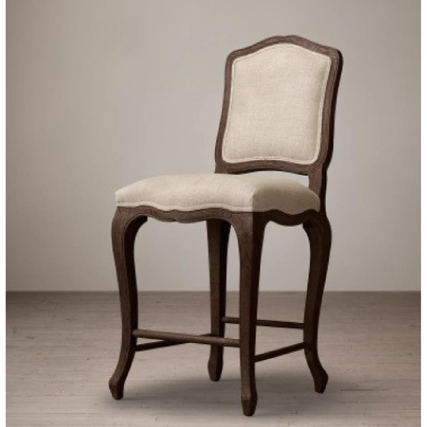 Restoration Hardware French Camelback Bar Stools AptDeco