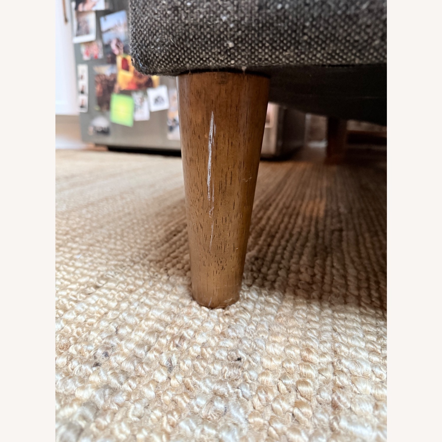 West Elm Hamilton Dark Gray Fabric Loveseat - image-3