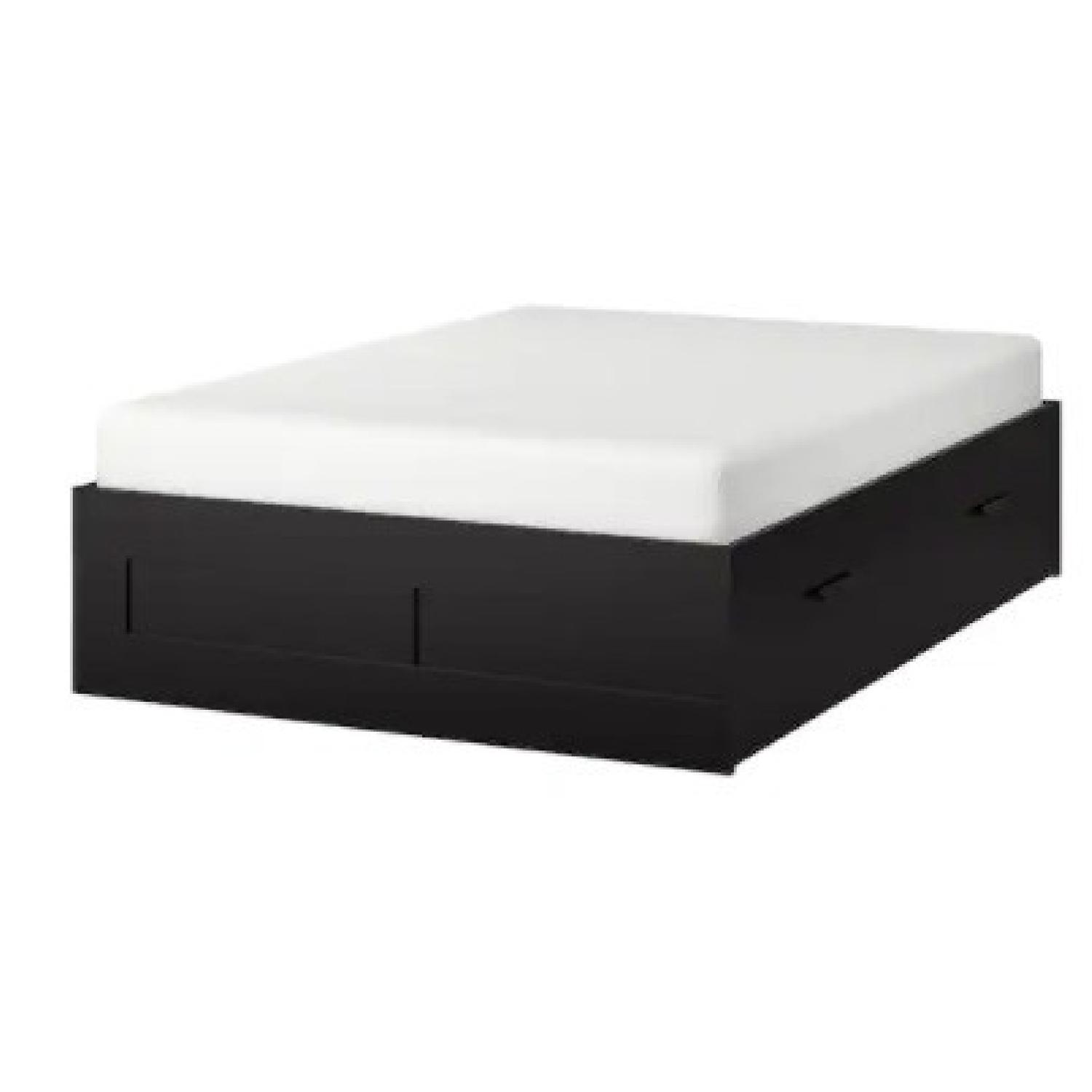 IKEA Queen Size Bed Frame with Storage - image-4