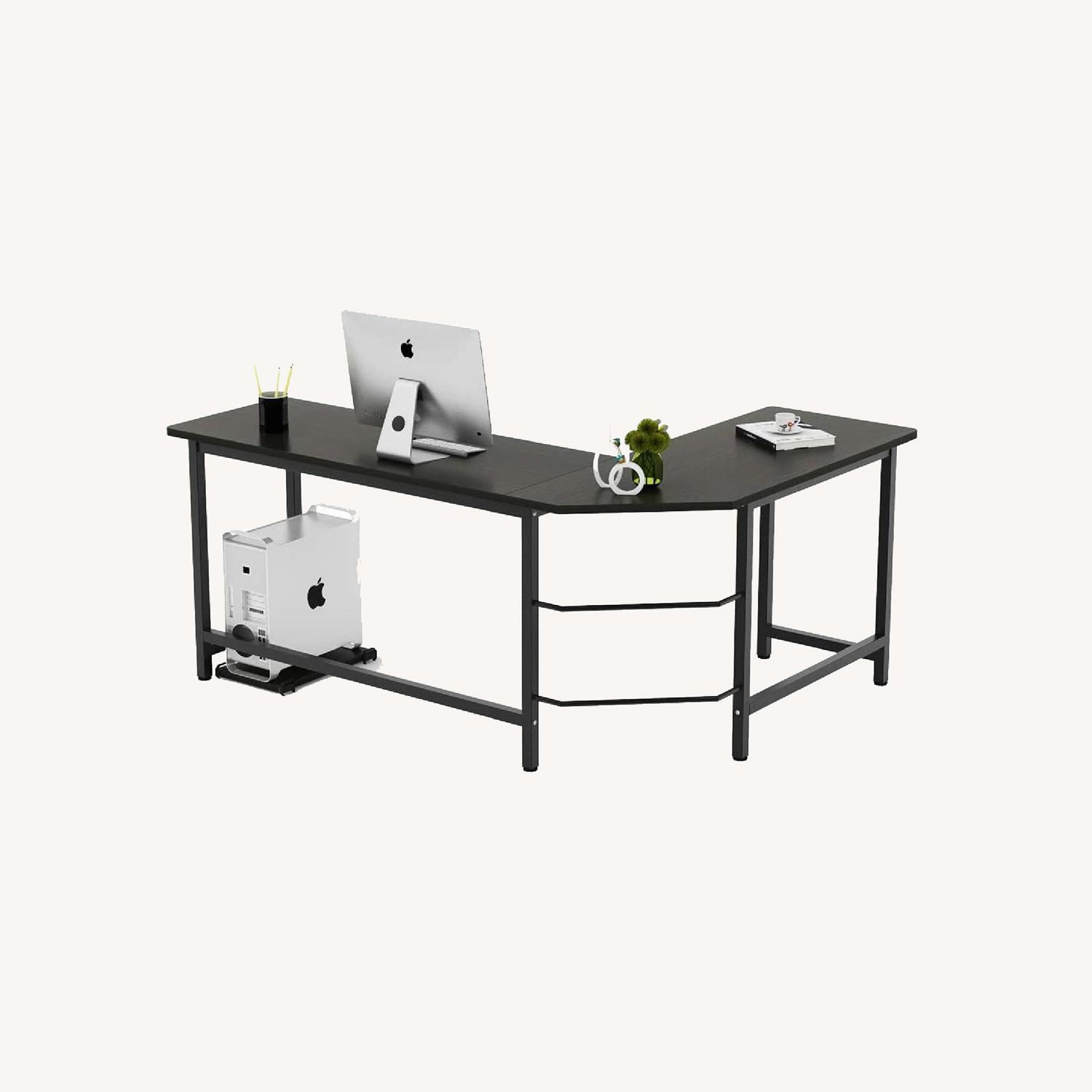 Black Corner Desk AptDeco