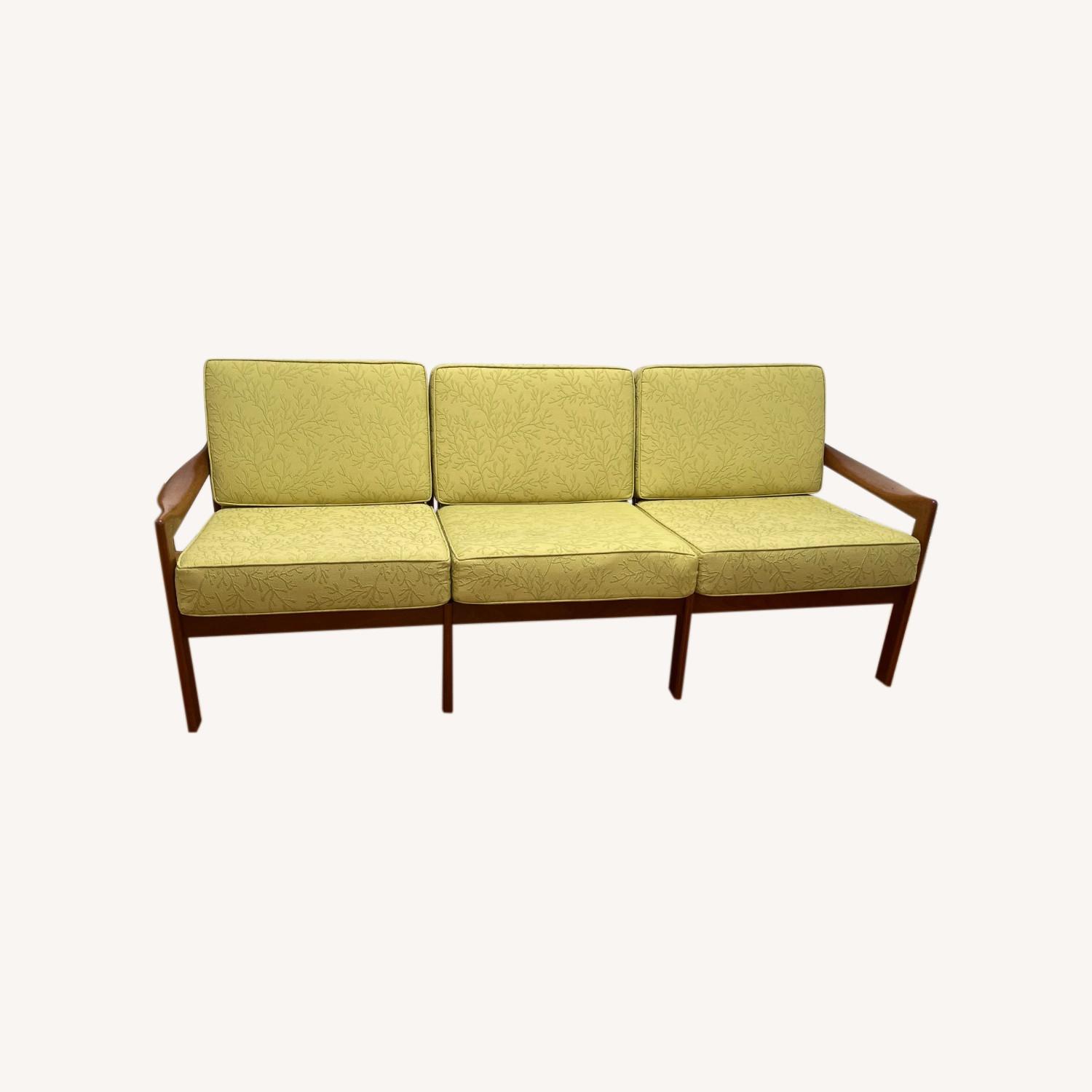 Mid Century Teak Wood Sofa AptDeco