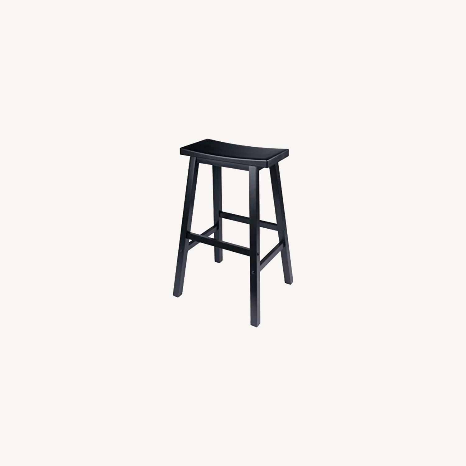 Winsome Wood Black Wood Bar Stools (2) - image-0