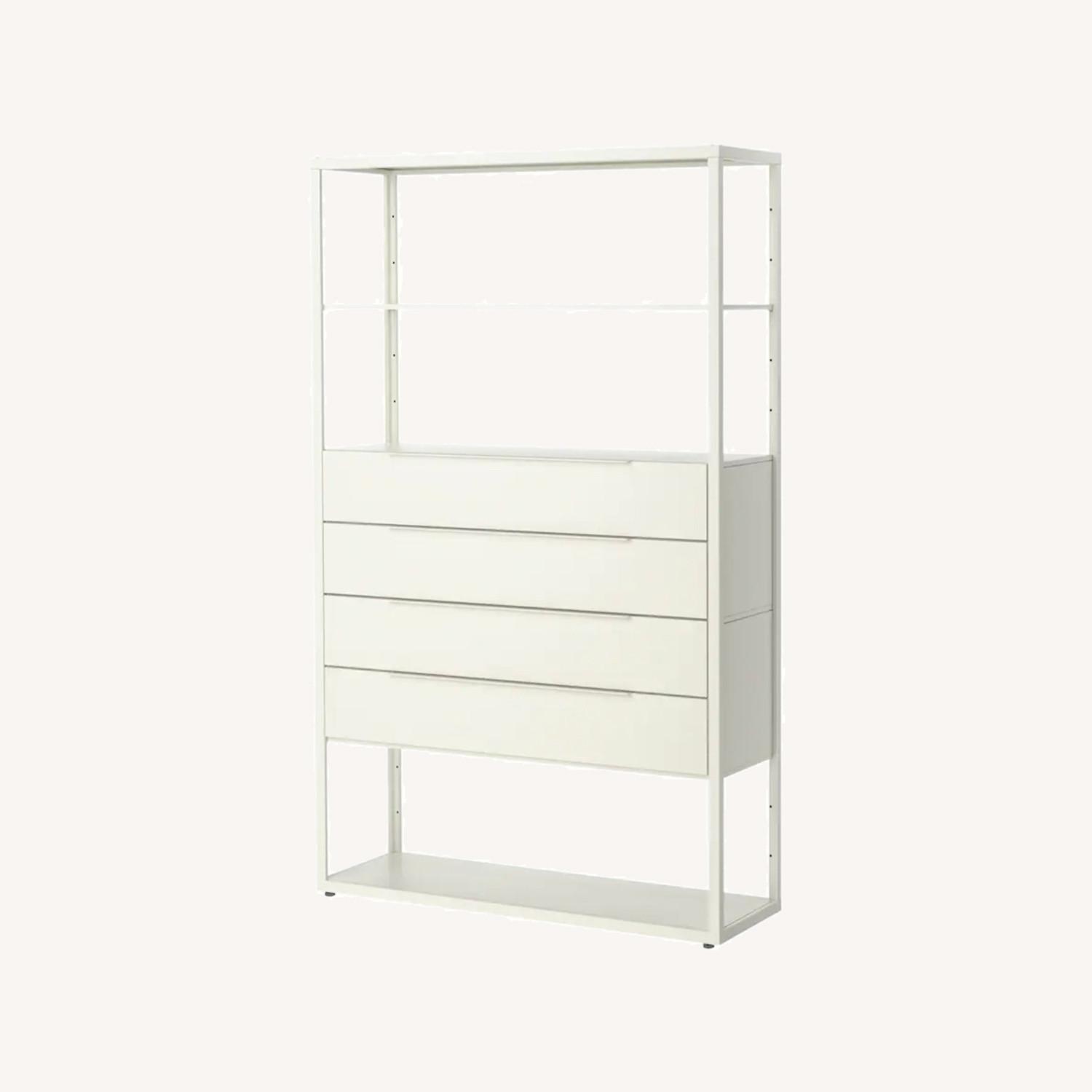 IKEA ラック 引き出し　FJÄLKINGE IKEA Fjalkinge with 4 Drawers (+ Hanging Rod) - AptDeco