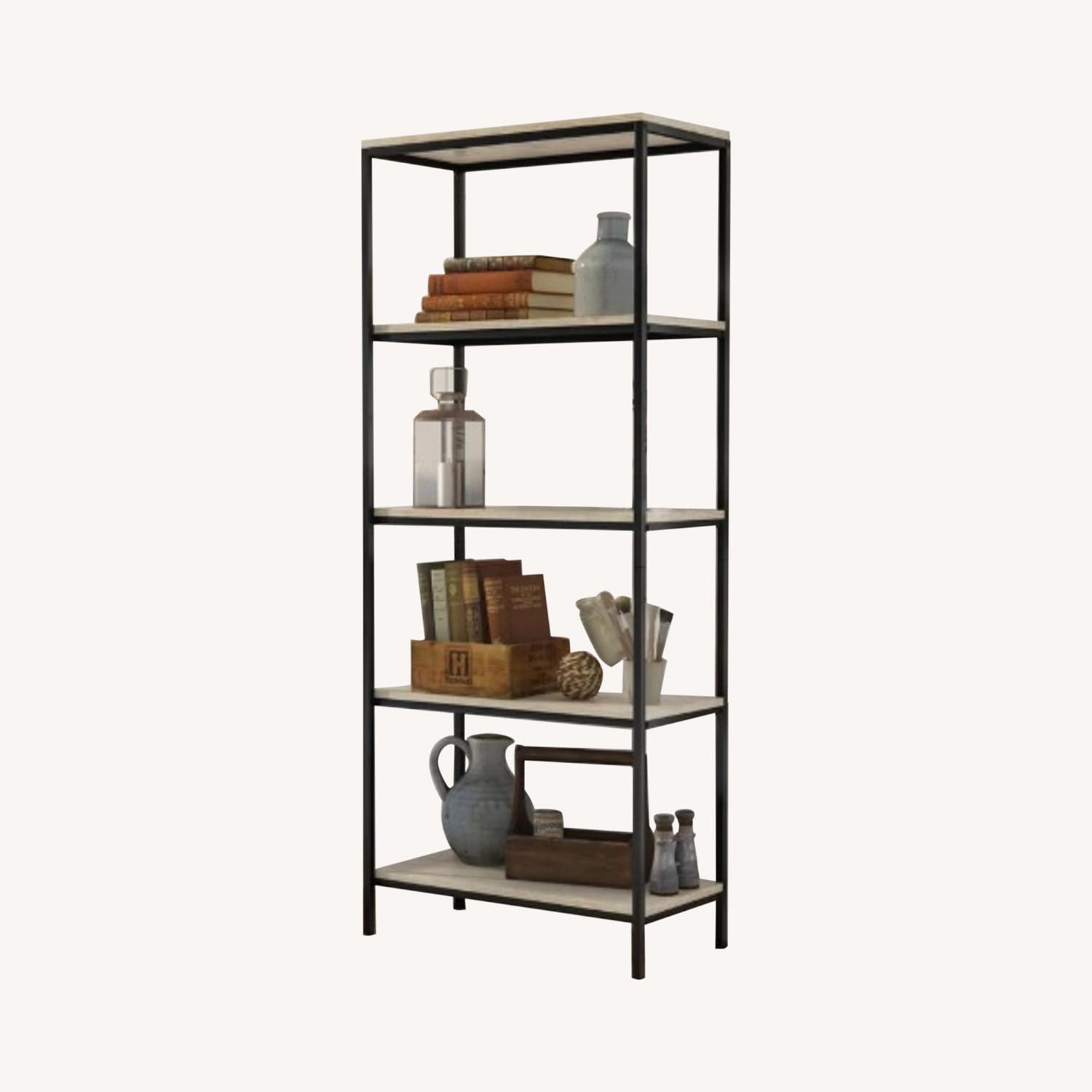 Ermont Etagere Bookcase in Charter Oak - image-0