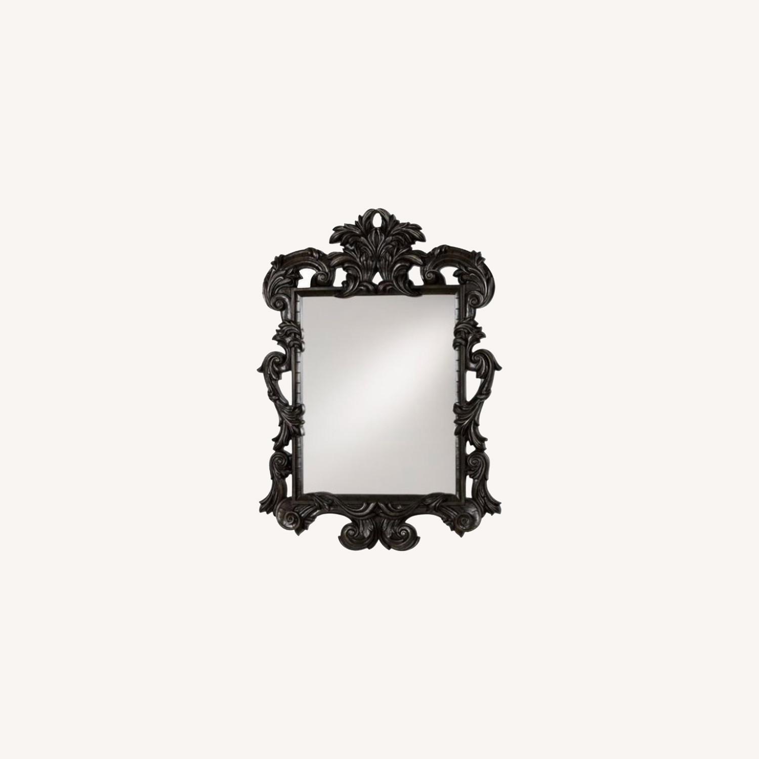 Ethan Allen Black Ornate Mirror - image-6
