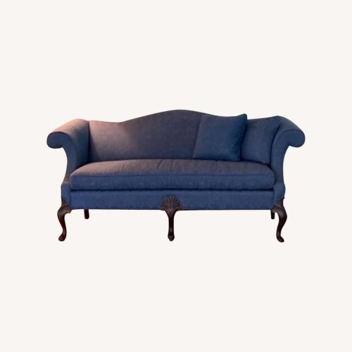 Used Colonial Blue Settee Loveseat for sale on AptDeco