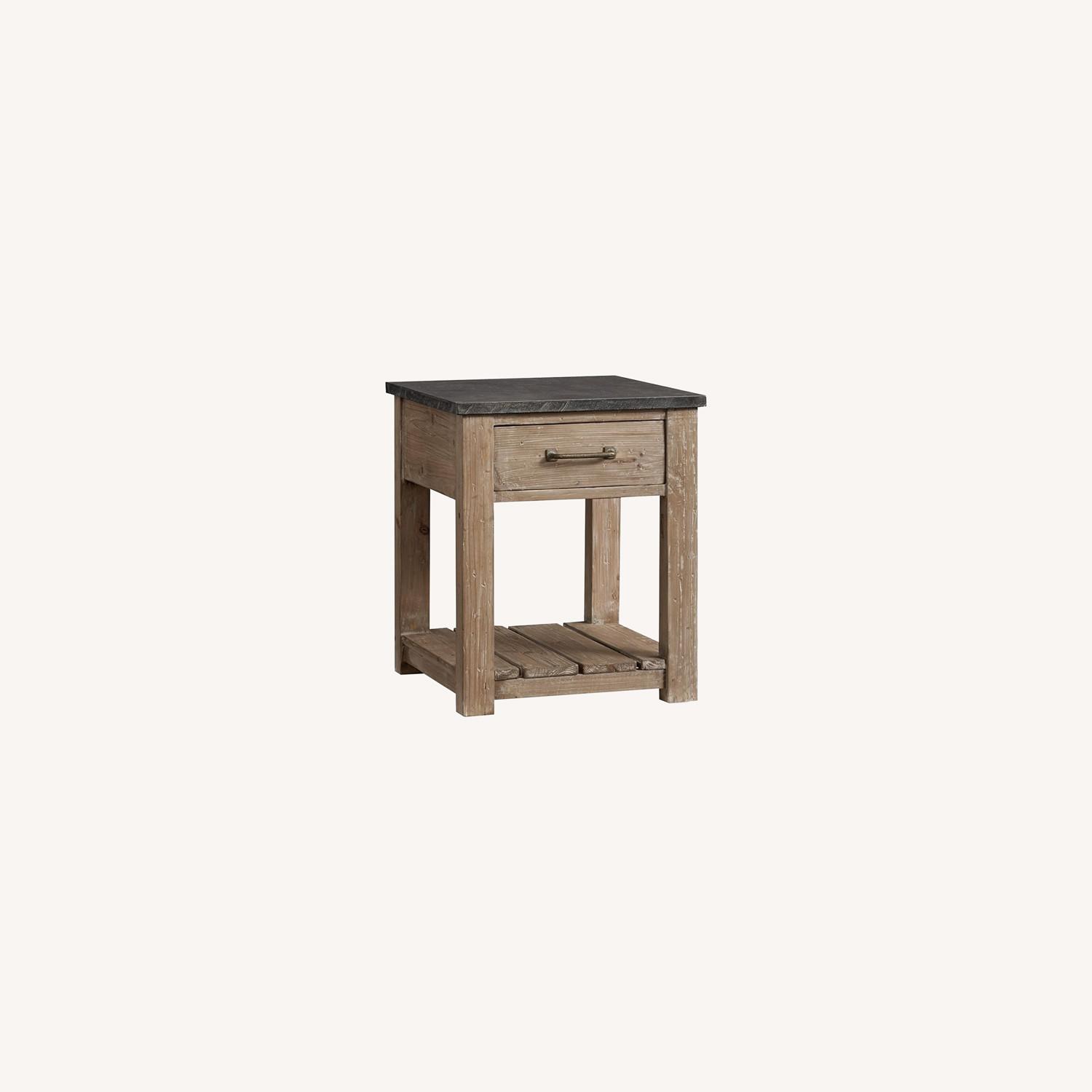 Pottery Barn Parker Reclaimed Wood End Table AptDeco