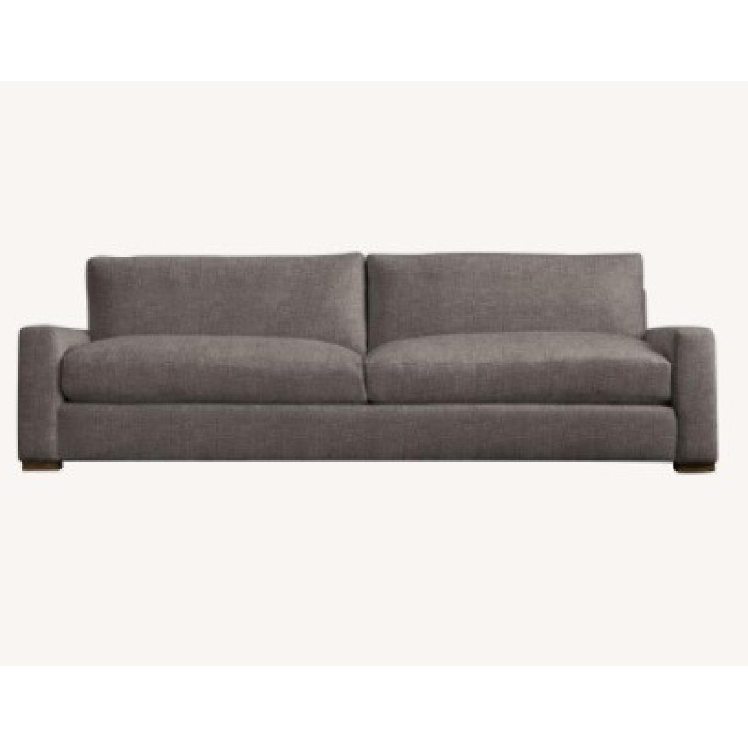 Restoration Hardware Maxwell Charcoal Velvet Sofa - image-4