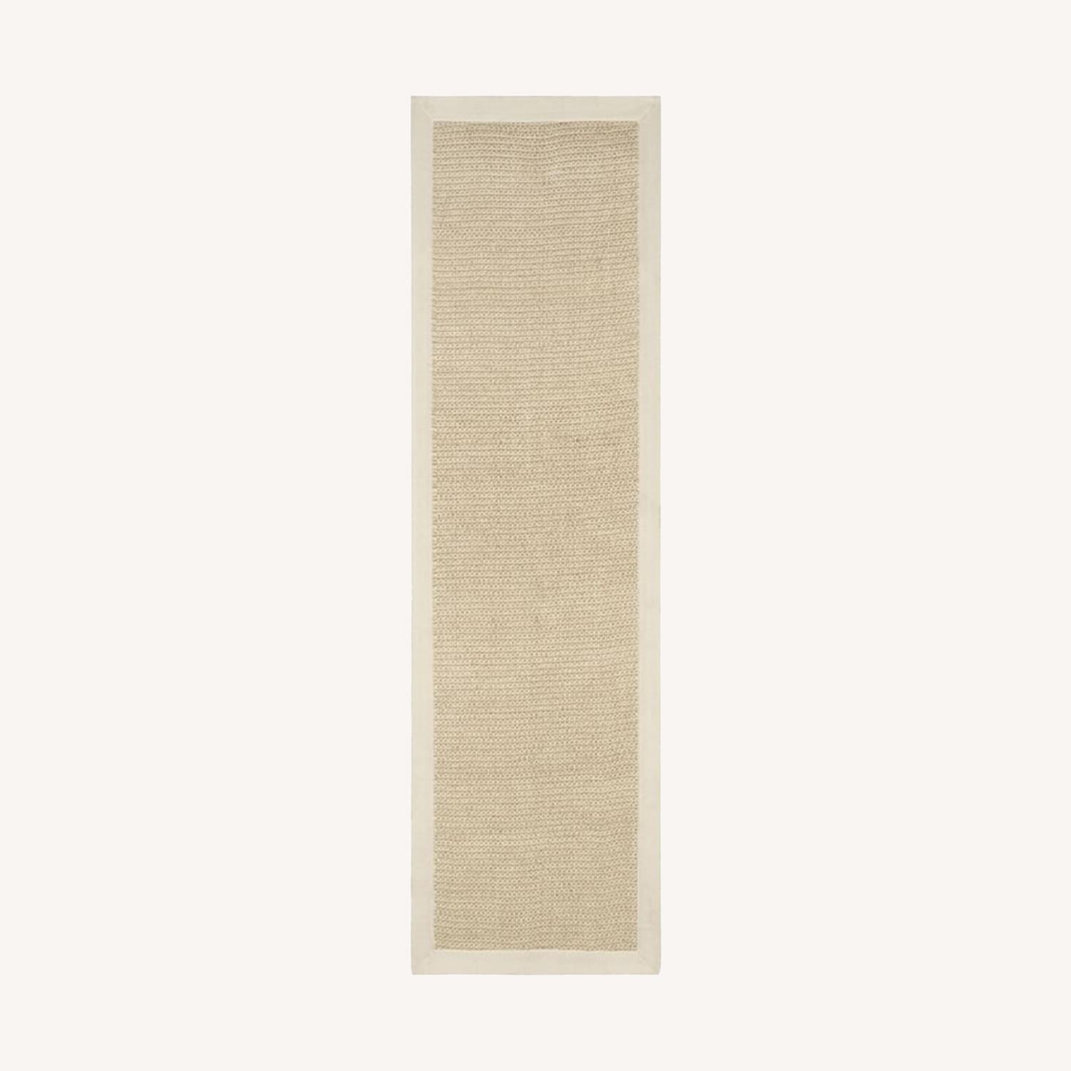 Pottery Barn Chenille Jute Basketweave Rug AptDeco