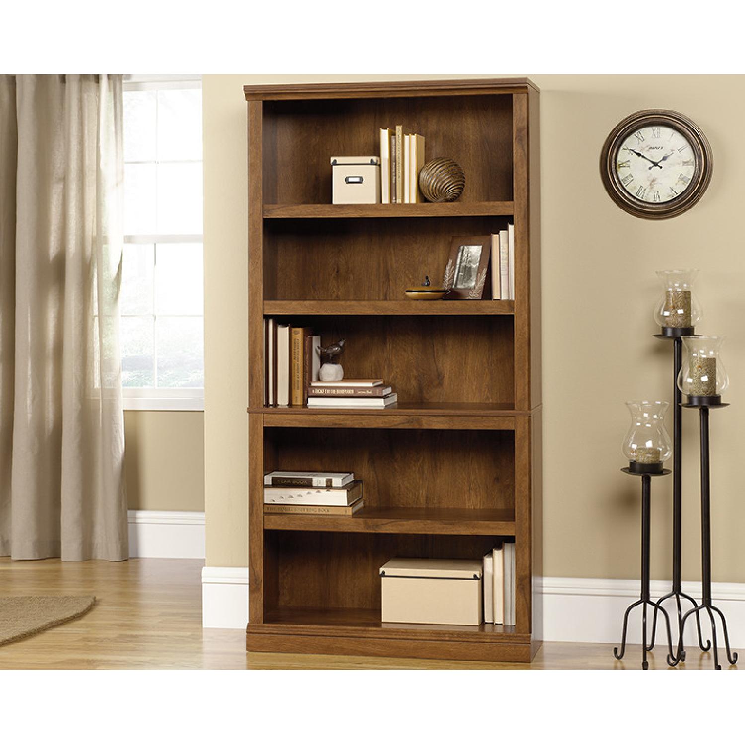 Sauder 5-Shelf Oiled Oak Bookcase - image-6
