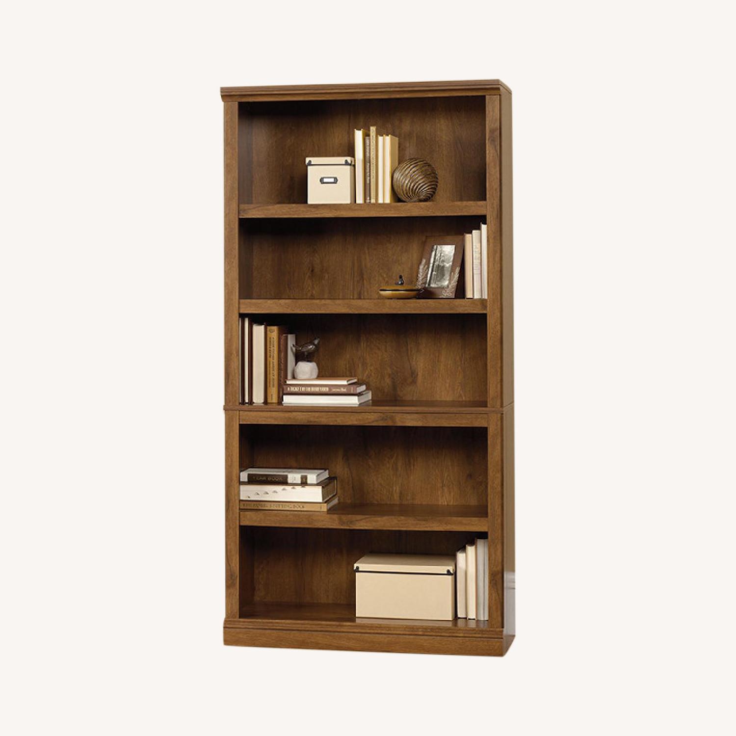 Sauder 5-Shelf Oiled Oak Bookcase - image-0