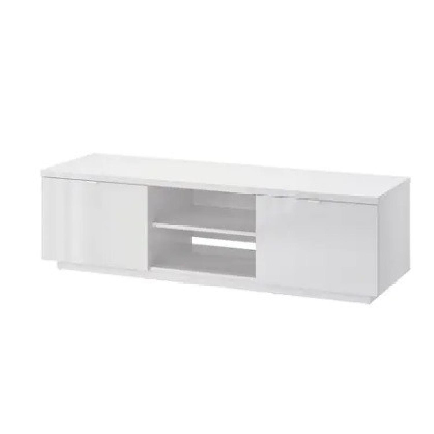 IKEA TV Stand BYAS White - image-4